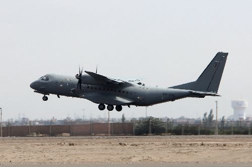 Avión de transporte militar de Airbus Military.