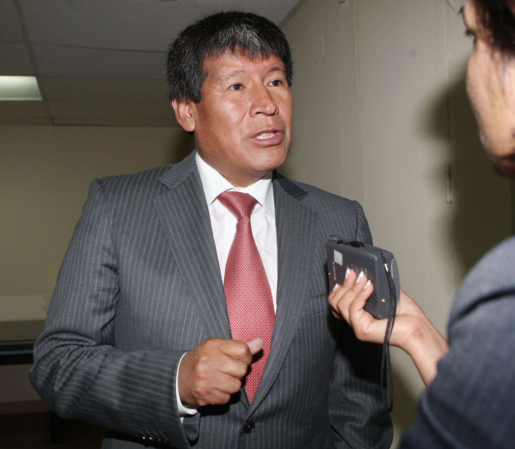 Presidente regional de Ayacucho, Wilfredo Oscorima. Foto: ANDINA/Norman Córdova.