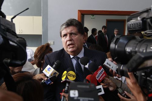 Presidente de la República, Alan García. Foto: Sepres.