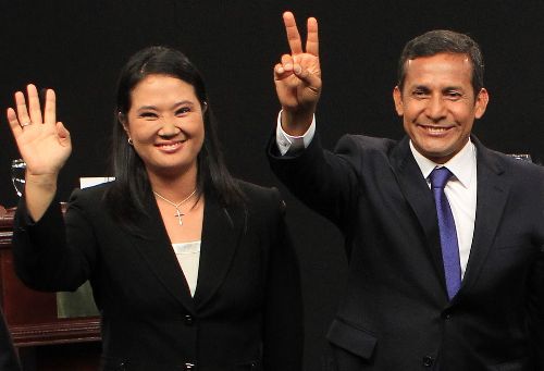 Keiko Fujimori y Ollanta Humala. Foto: ANDINA/Archivo.