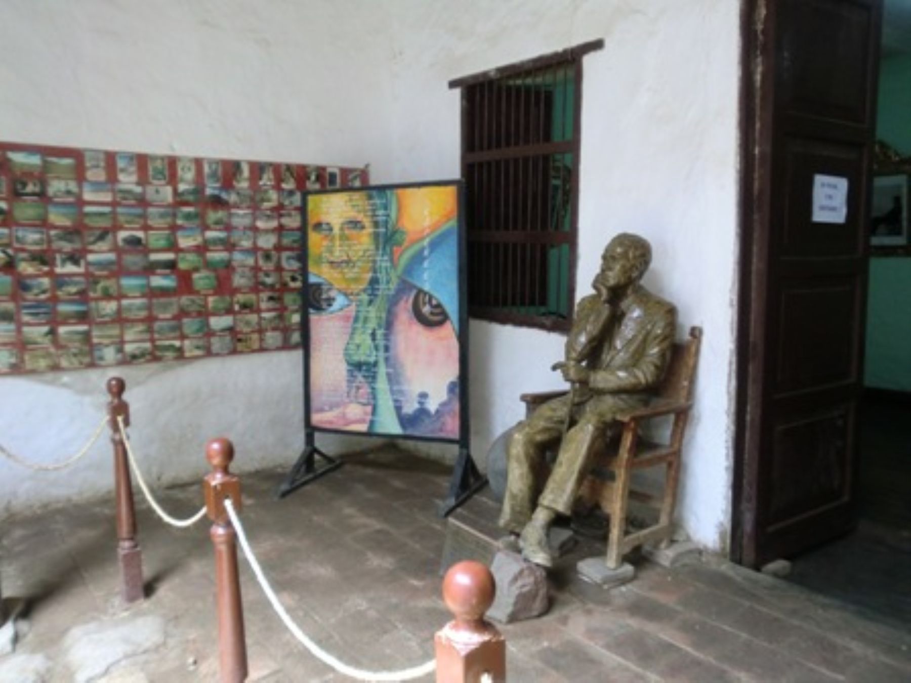 Interior de la casa del poeta César Vallejo, ubicada en la provincia de Santiago de Chuco, en La Libertad.