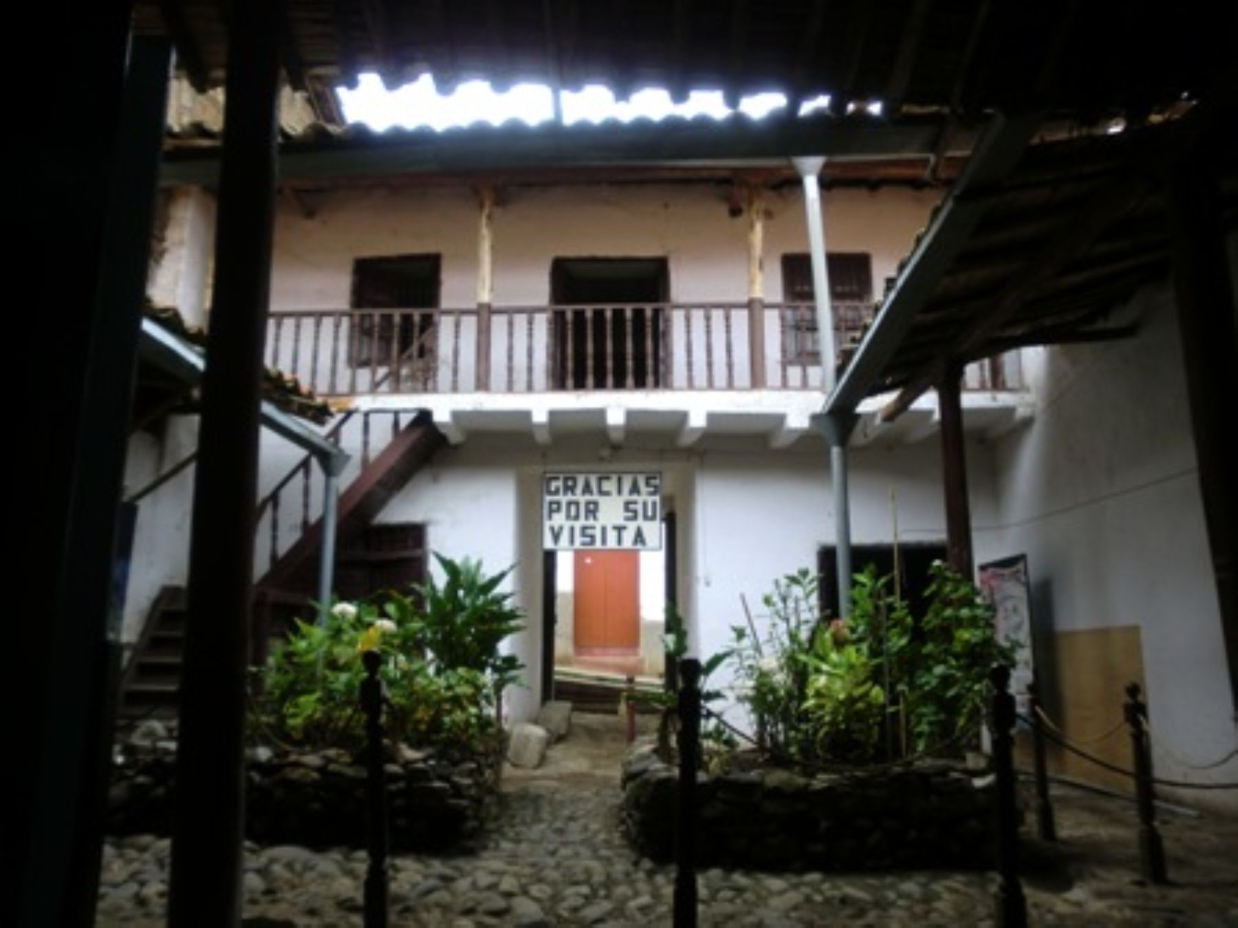 Interior de la casa del poeta César Vallejo, ubicada en la provincia de Santiago de Chuco, en La Libertad.