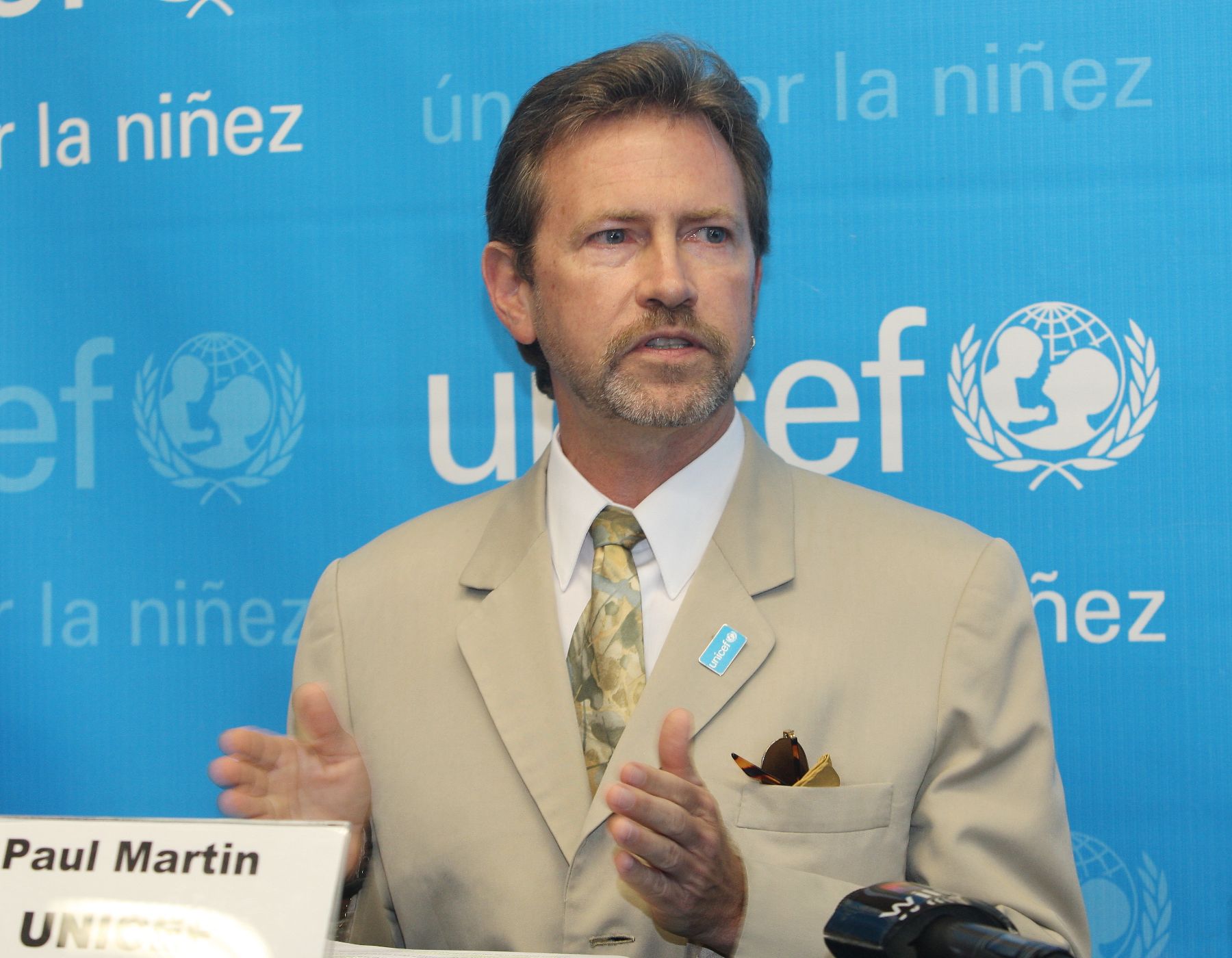 Representante de Unicef en el Perú, Paul Martin. ANDINA/Norman Córdova