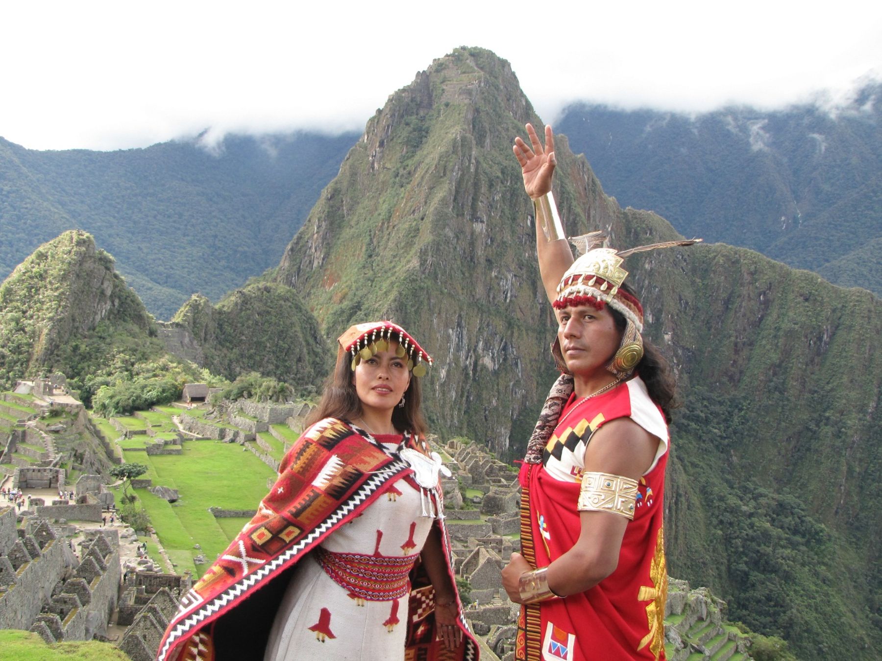 Alrededor de 200 actores ensayan la escenificación del arribo del inca Pach...