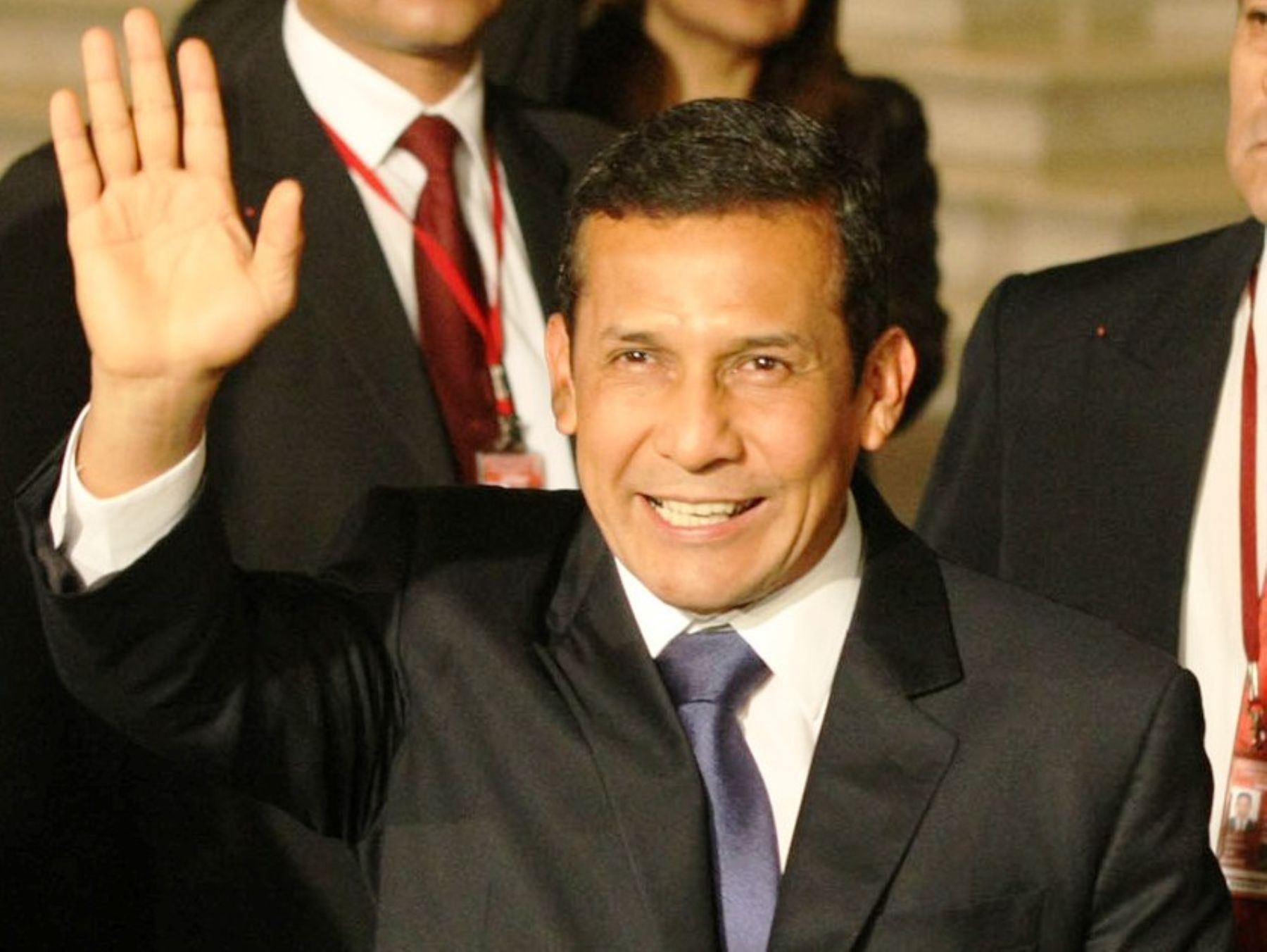 Candidato de Gana Perú, Ollanta humala, llega al Hotel Marriott para participar en el debate presidencial. Foto: ANDINA/Vidal Tarqui