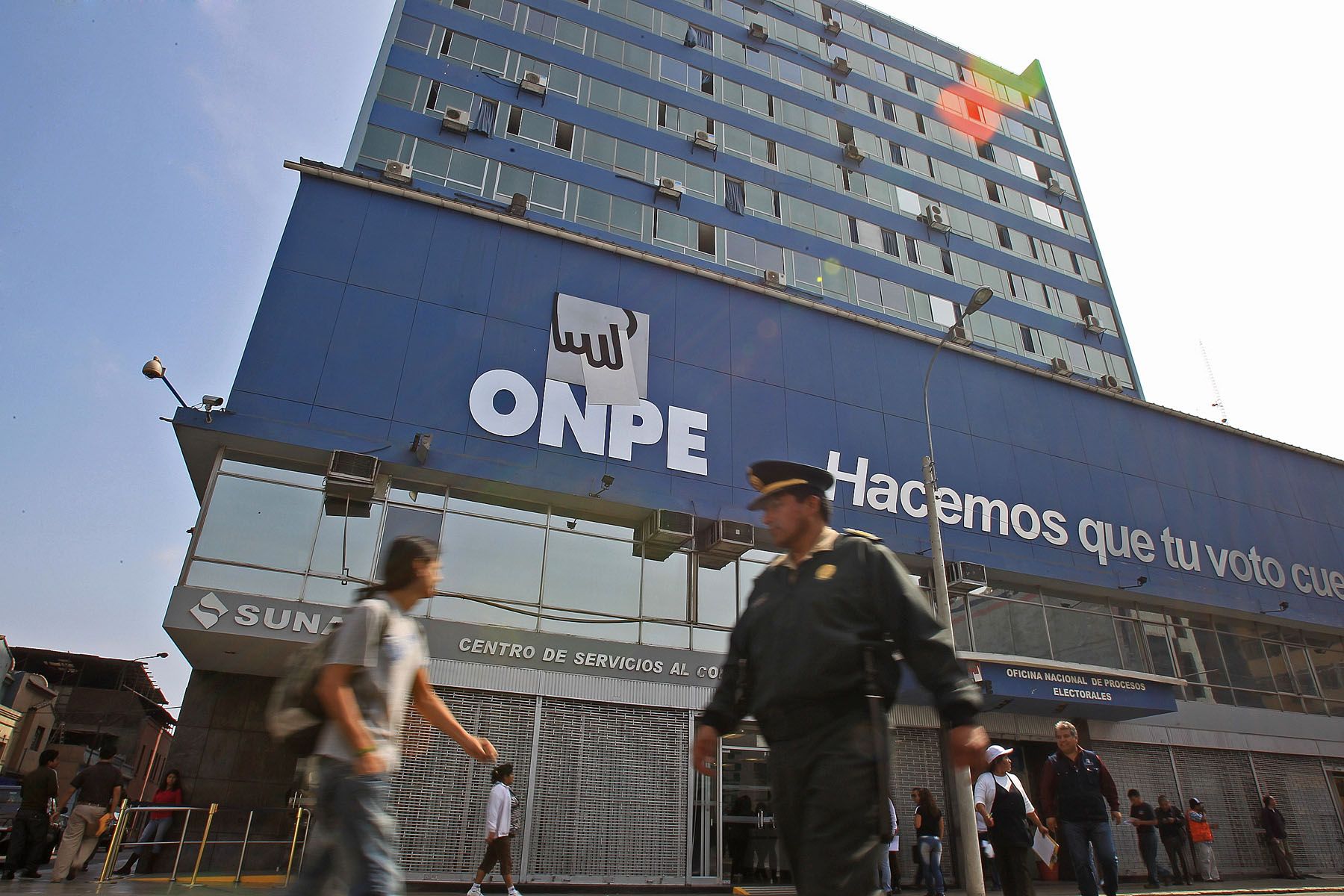 Oficina Nacional de Procesos Electorales (ONPE), en el centro de Lima.Foto: ANDINA/Carlos Lezama