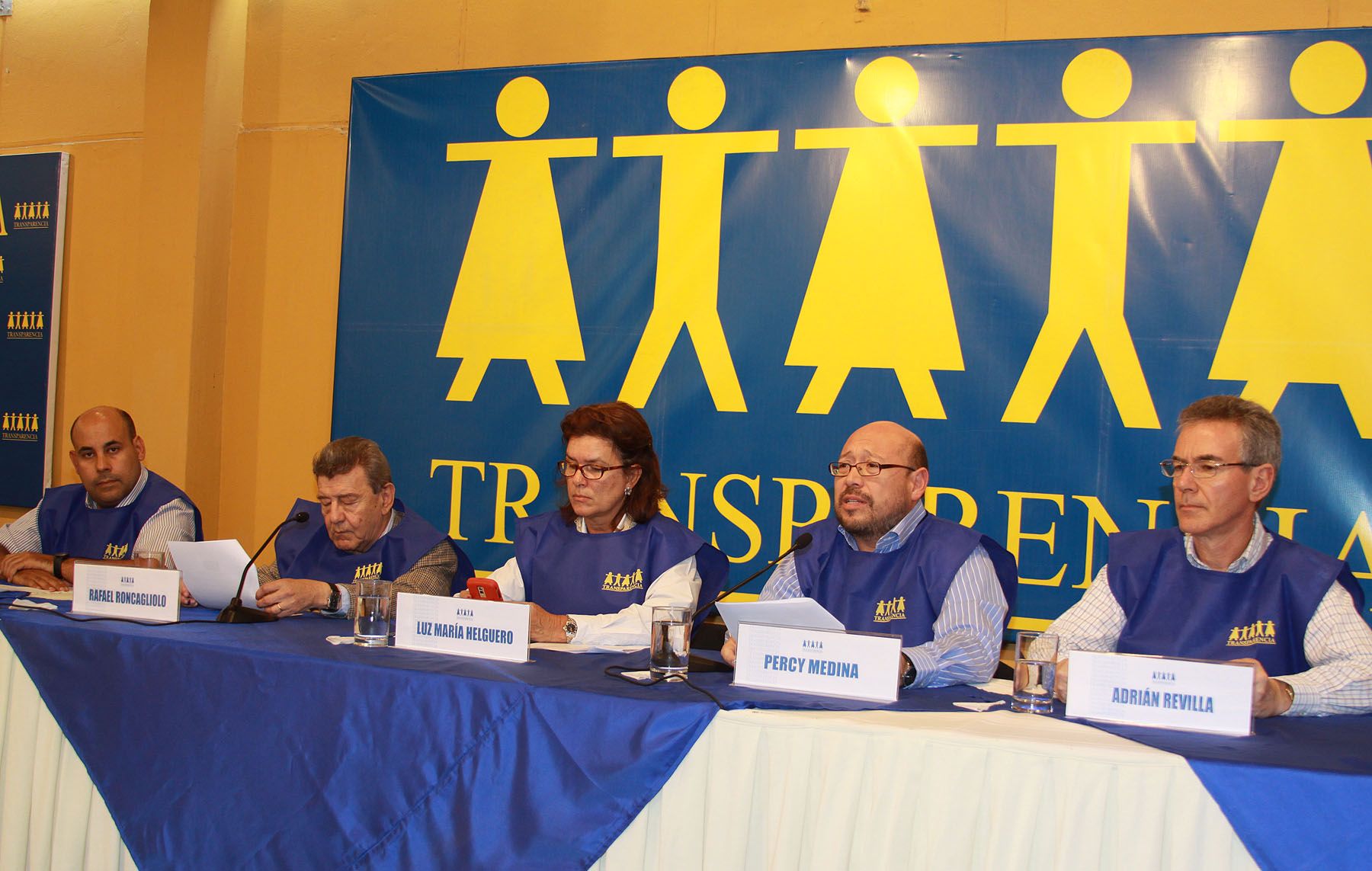 Conferencia de prensa de Transparencia sobre el desenvolvimiento de la jornada electoral. Foto: ANDINA/Jessica Vicente.