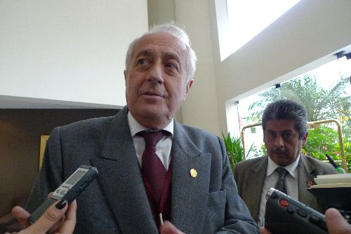 Candidato a la Alcaldía de Lima por Fuerza Popular, Alberto Sánchez Aizcorbe. ANDINA