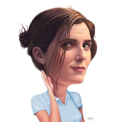 Fiorella de Ferrari. Caricatura: Tito Piqué