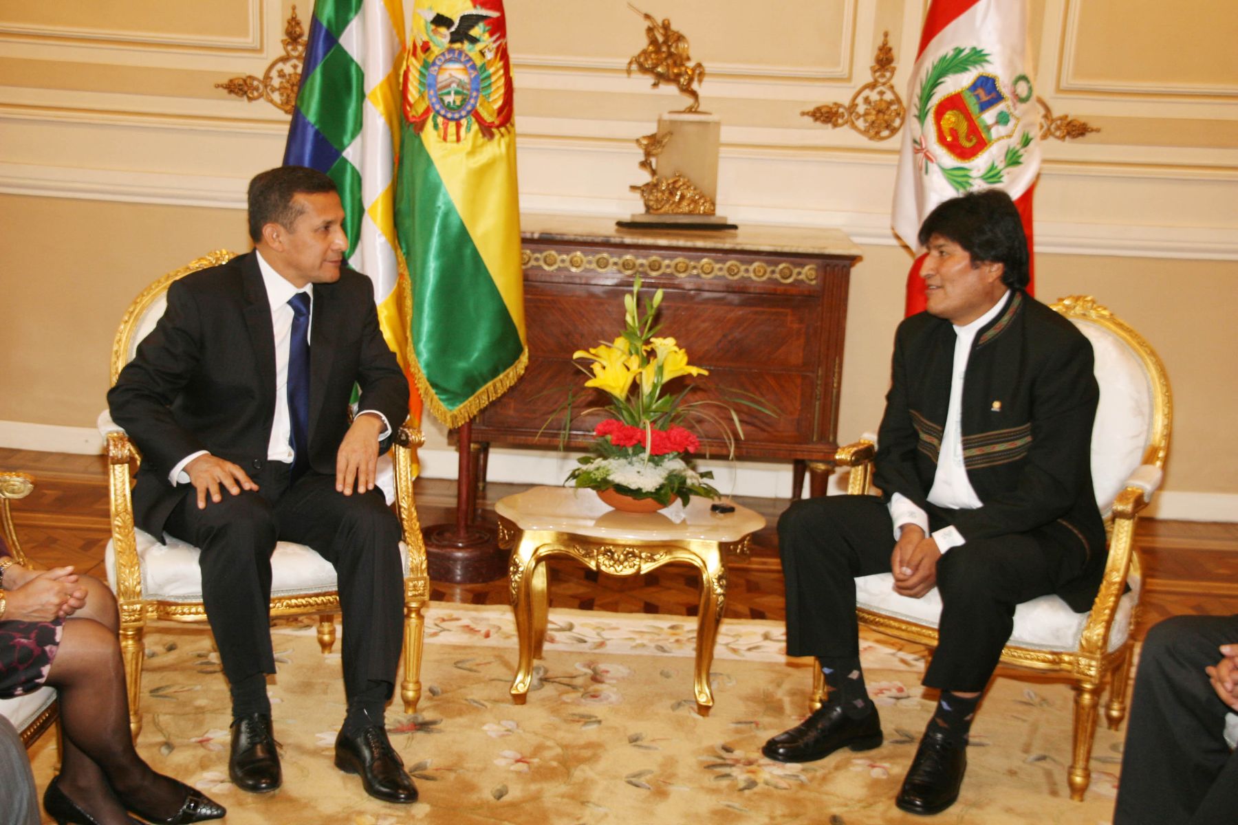President-elect Ollanta Humala meets with Bolivia