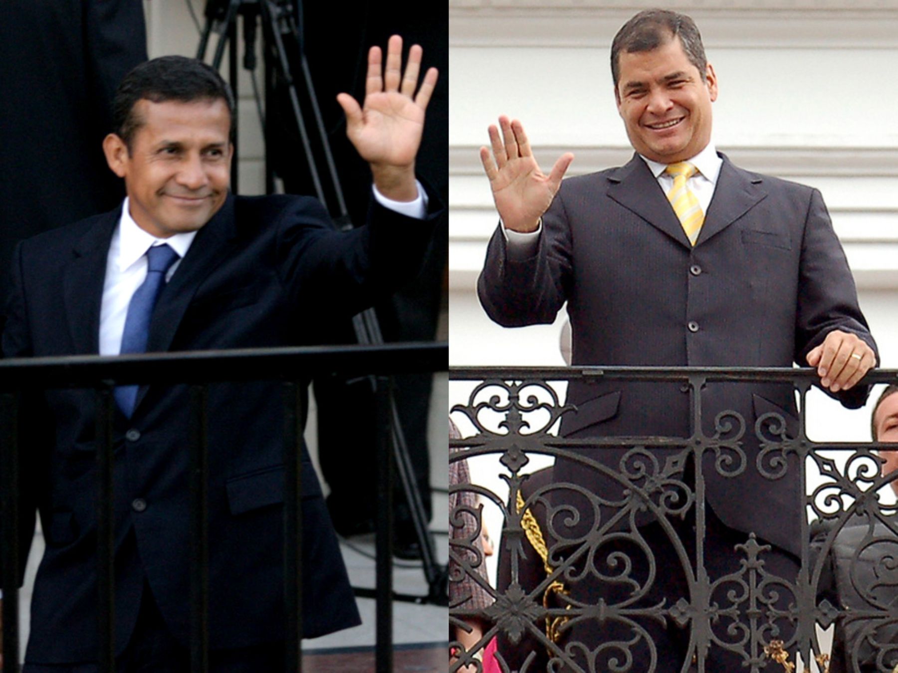 Ollanta Humala, Rafael Correa.