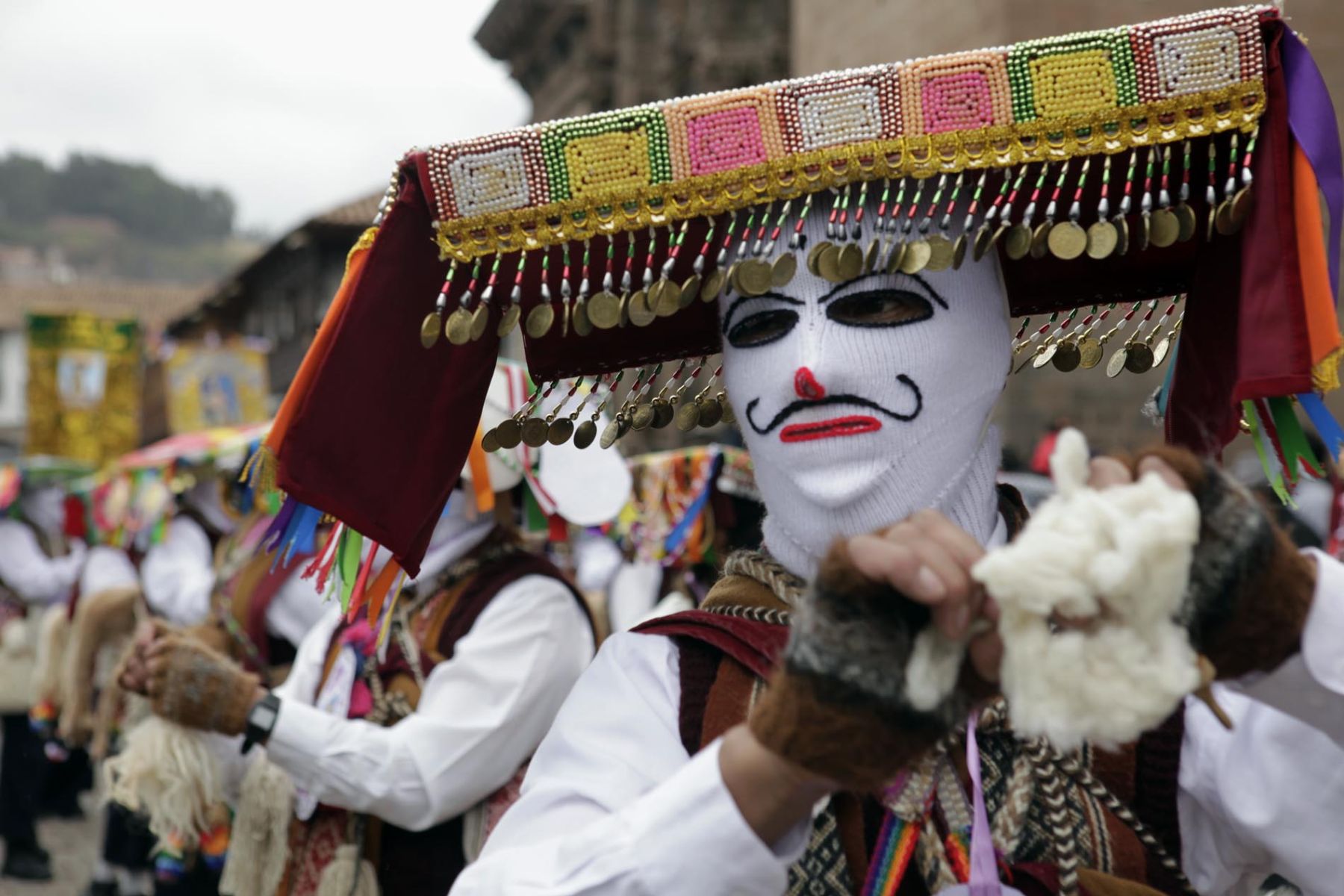 Pasacalle por la conmemoración del centenario del descubrimiento científico de Machu Picchu, en la Plaza de Armas de Cusco.
Foto: ANDINA/Alberto Orbegoso