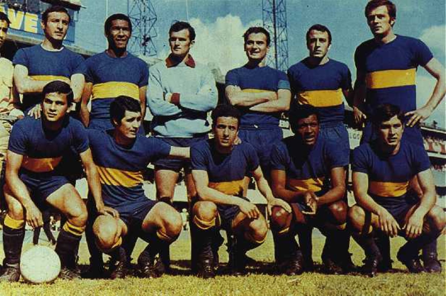Julio Meléndez con el equipo campeón de Boca Juniors en 1969. Foto: Internet/Medios.
