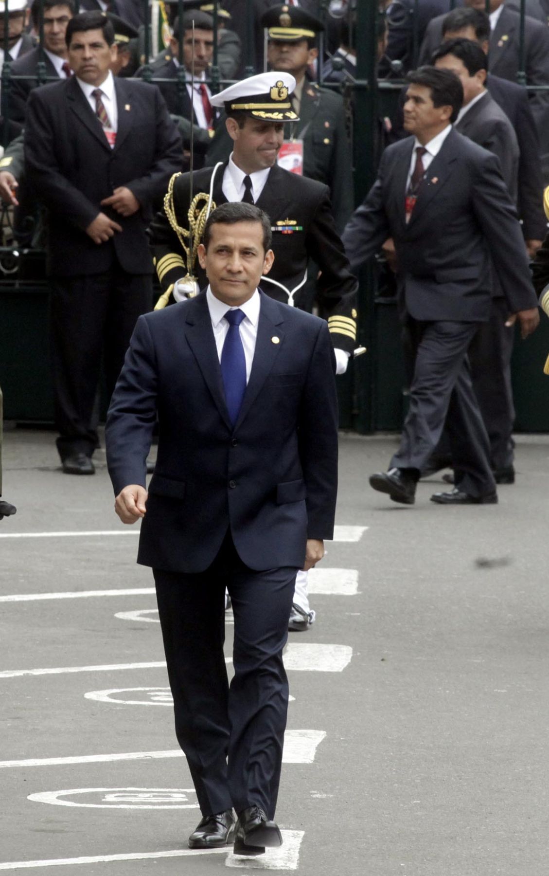 Llegada del Presidente Electo  Ollanta Humala al Congreso de la República. Foto: ANDINA/Alberto Orbegoso