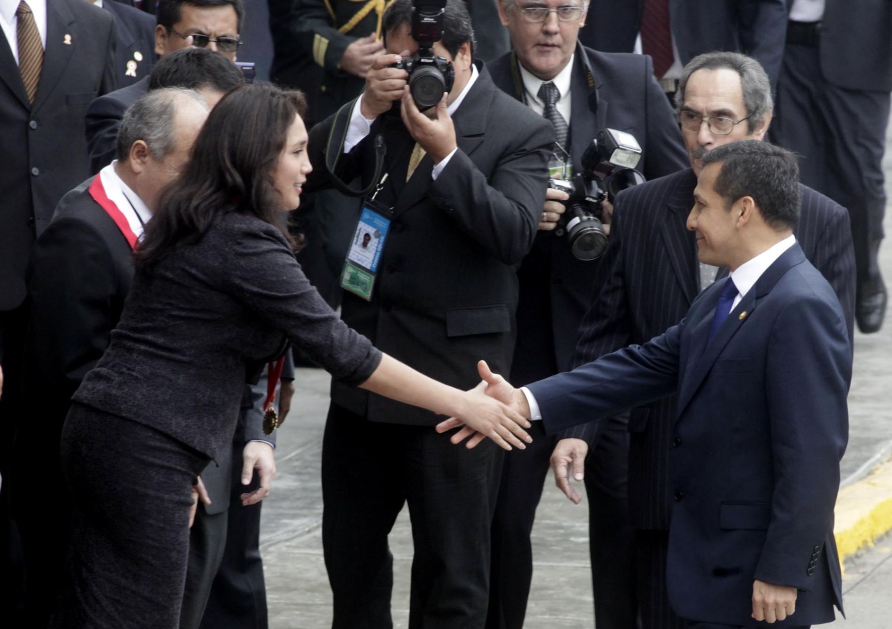 Llegada del Presidente Electo  Ollanta Humala al Congreso de la República. Foto: ANDINA/Alberto Orbegoso