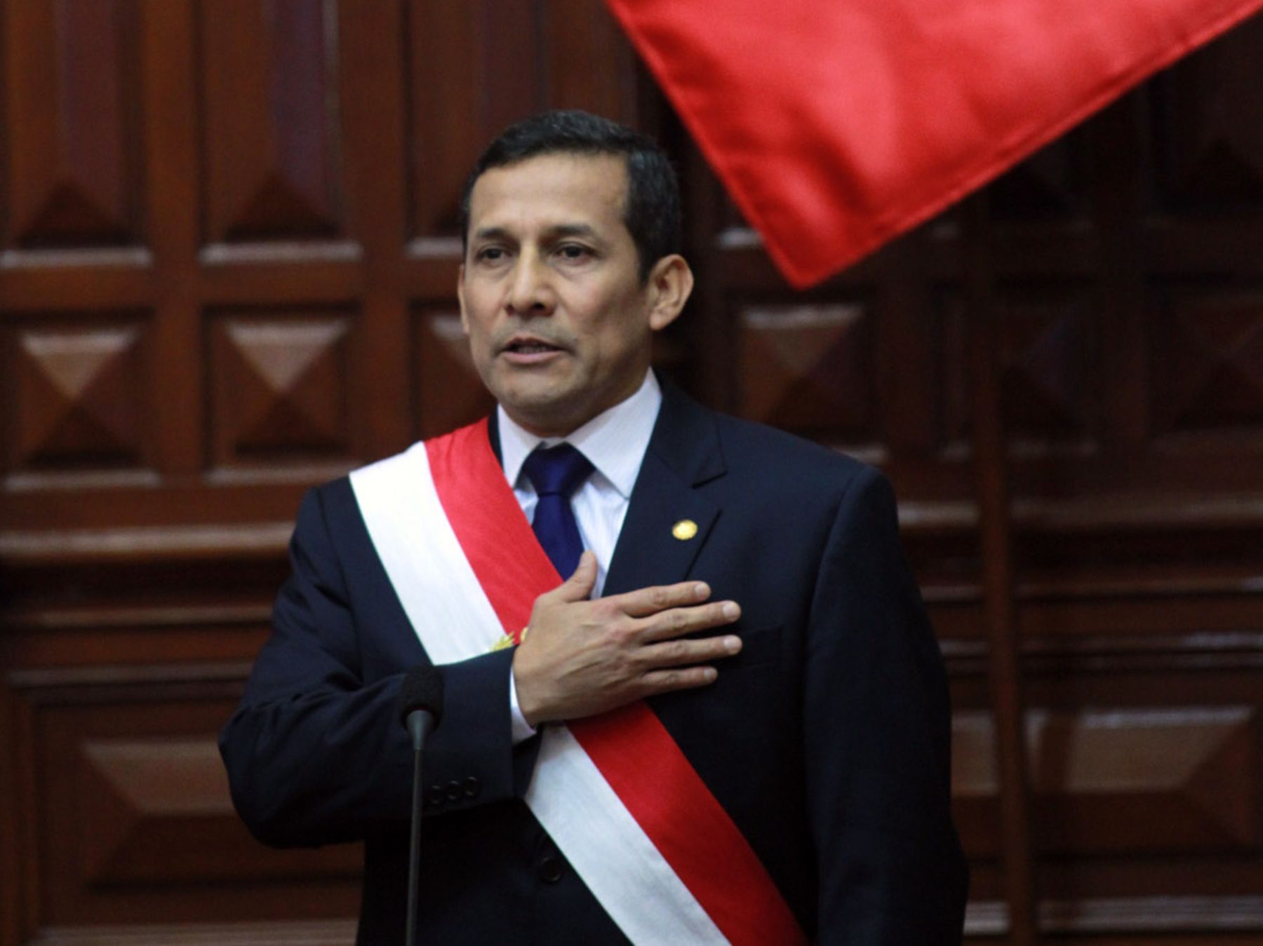 Presidente Ollanta Humala Tasso en el Congreso de la República. Foto: ANDINA/Carlos Lezama.