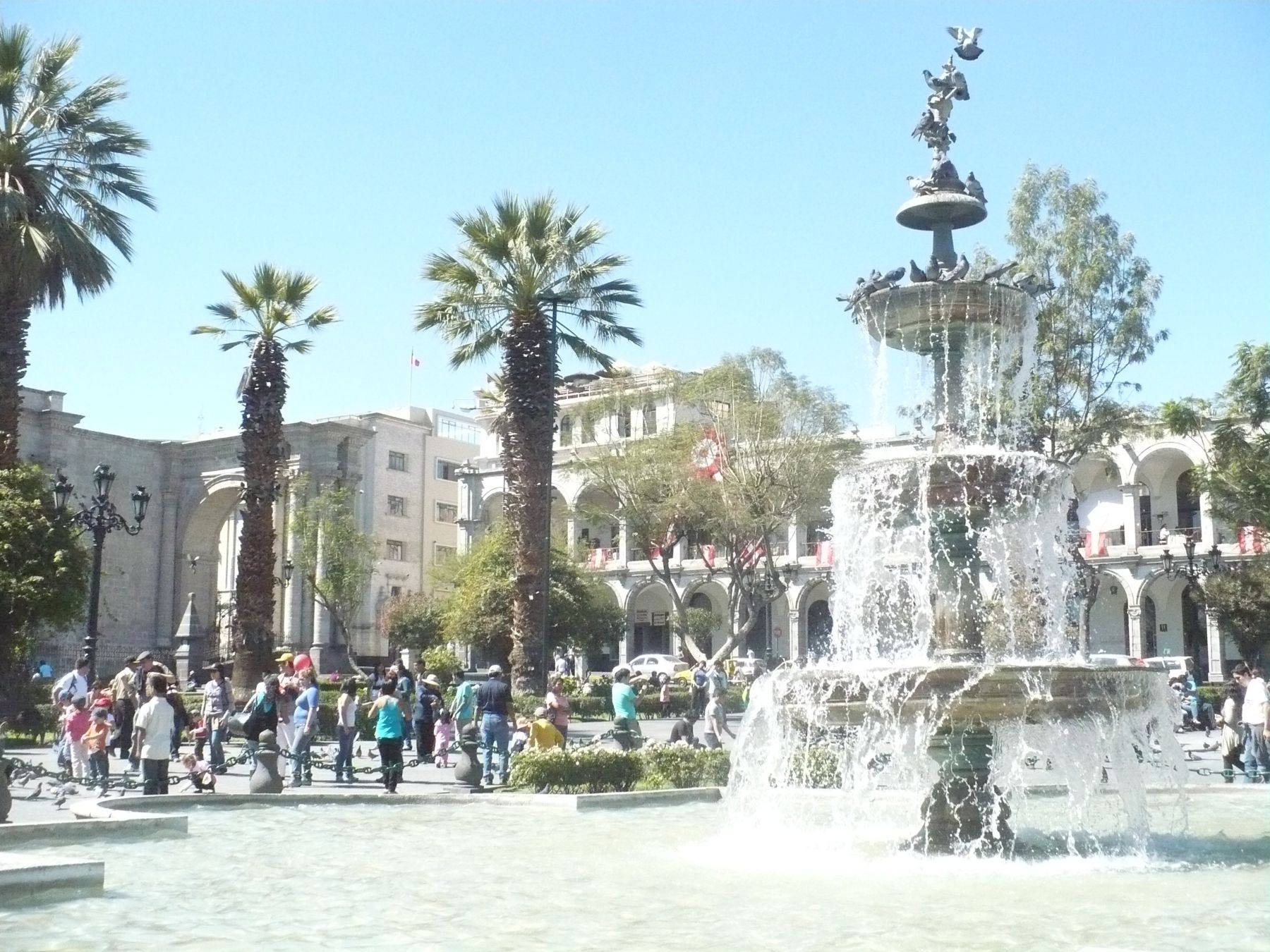 Plaza de Armas de Arequipa. Foto:ANDINA/Rocío Mendez.