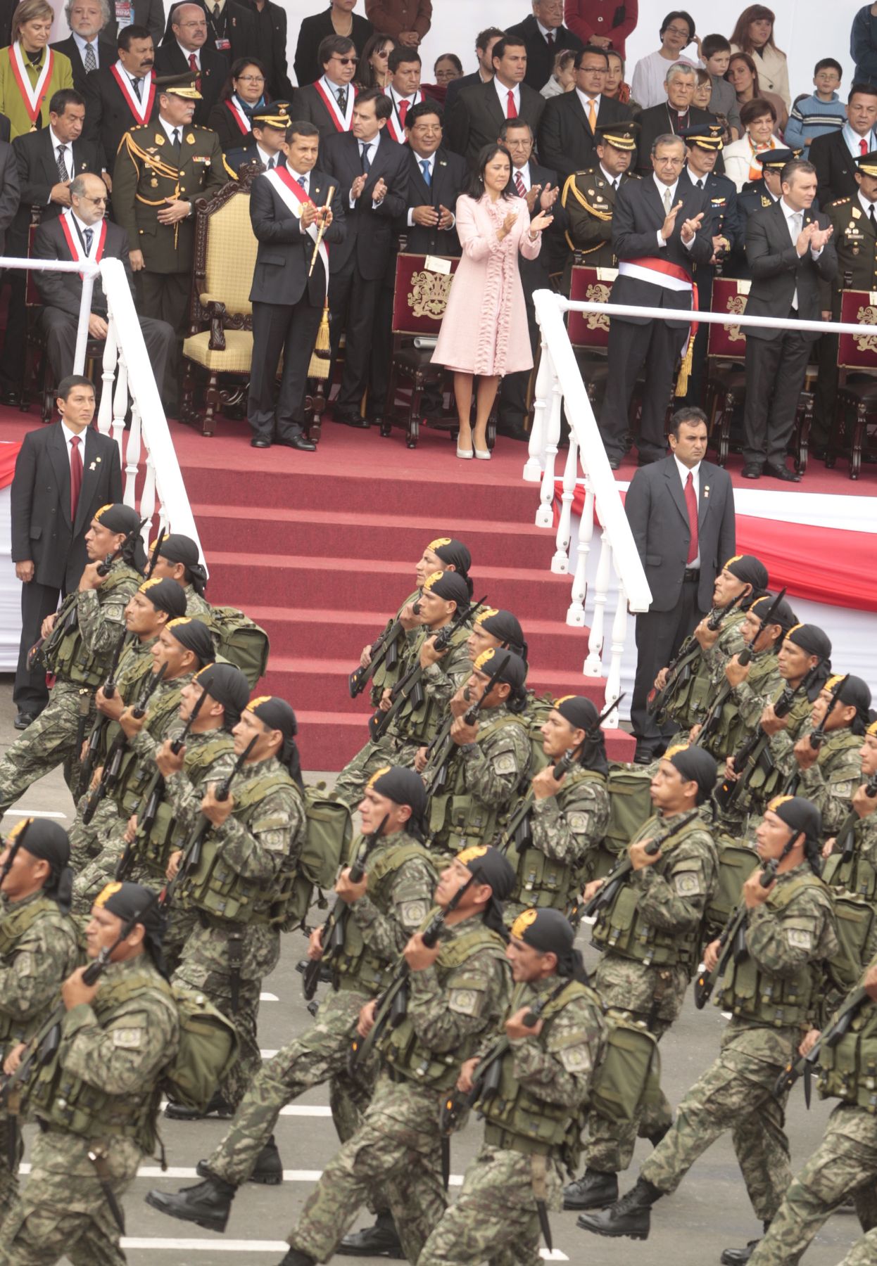 Jefe del Estado Ollanta Humala preside el Desfile y Gran Parada Cívico Militar por el 190 aniversario de la proclamación de la Independencia Nacional.
Foto: ANDINA/Jack Ramón