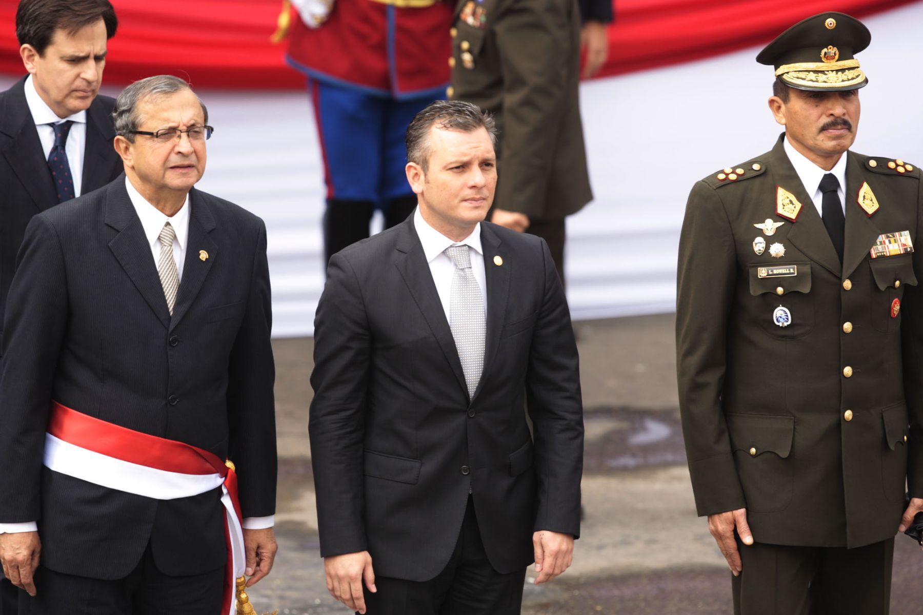 Jefe de Gobierno de Curazao, Gerrit Schotte, asiste a Desfile y Gran Parada Cívico Militar por el 190 aniversario de la proclamación de la Independencia Nacional, en la avenida Brasil.
Foto: ANDINA/Jack Ramón