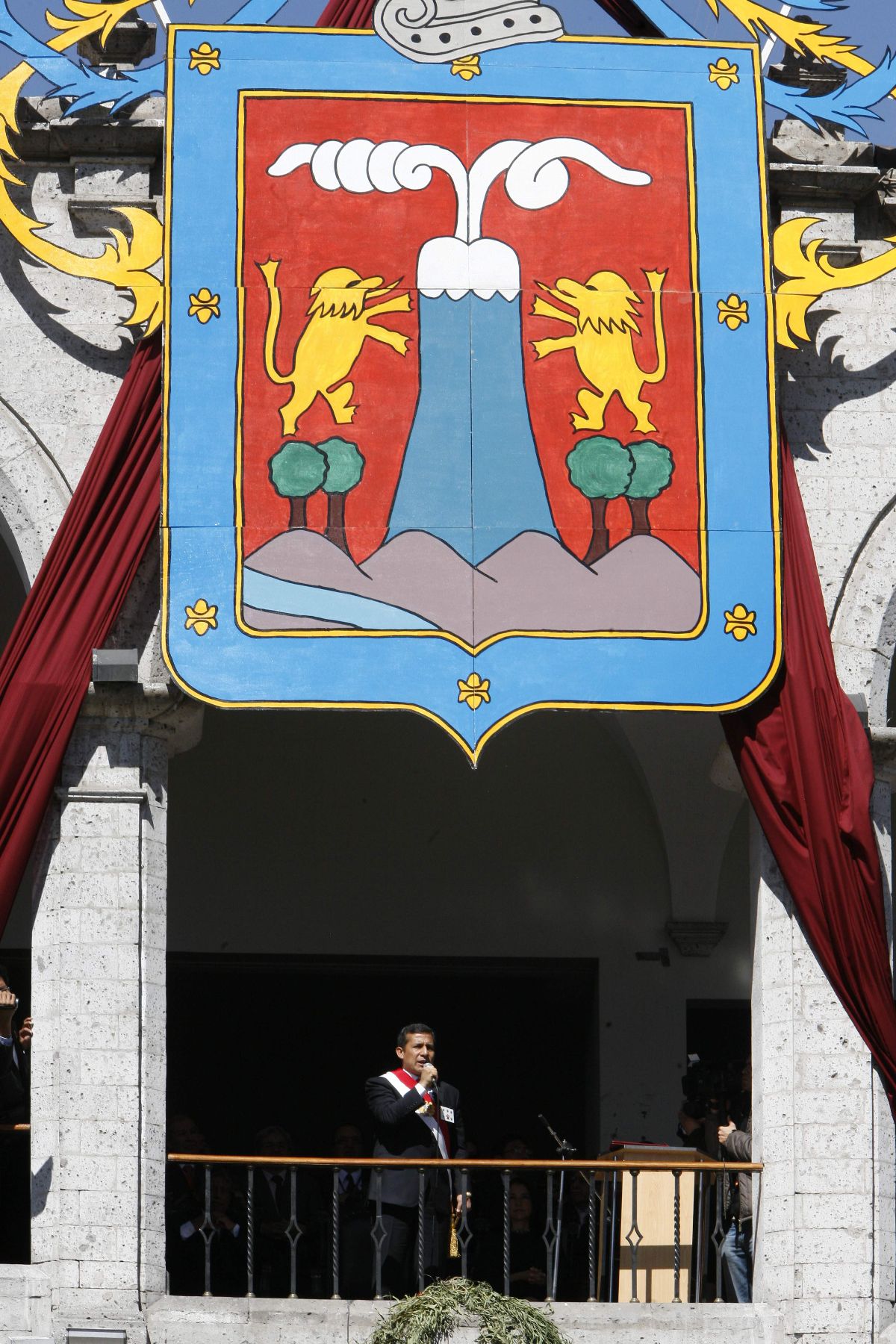 Presidente de la República, Ollanta Humala,  participa de actividades protocolares por el  471 aniversario de Arequipa. Foto: ANDINA / Fredy Salcedo