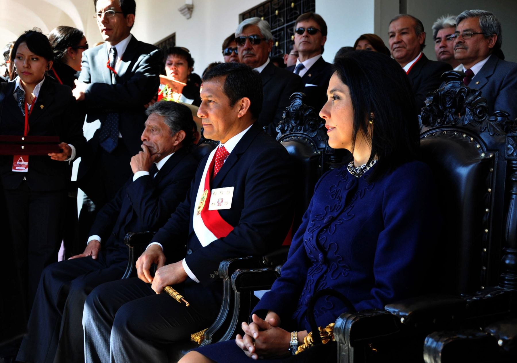 Presidente de la República, Ollanta Humala, junto a la Primera Dama, Nadine Heredia,  participan de actividades  por el  471 aniversario de Arequipa.
 Foto: ANDINA / Presidencia de la República.