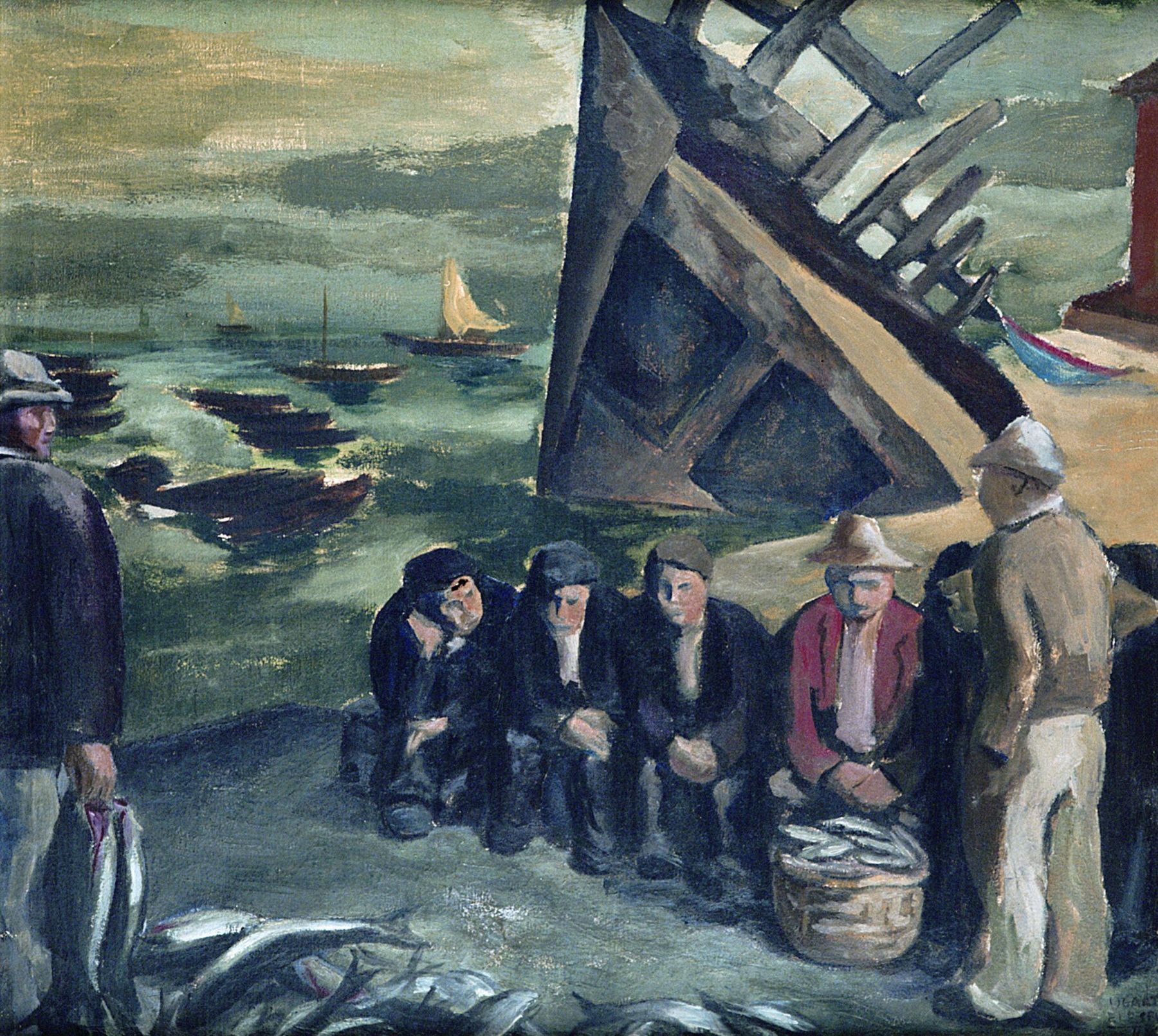 Cuadro Pescadores de Juan Manuel Eléspuru