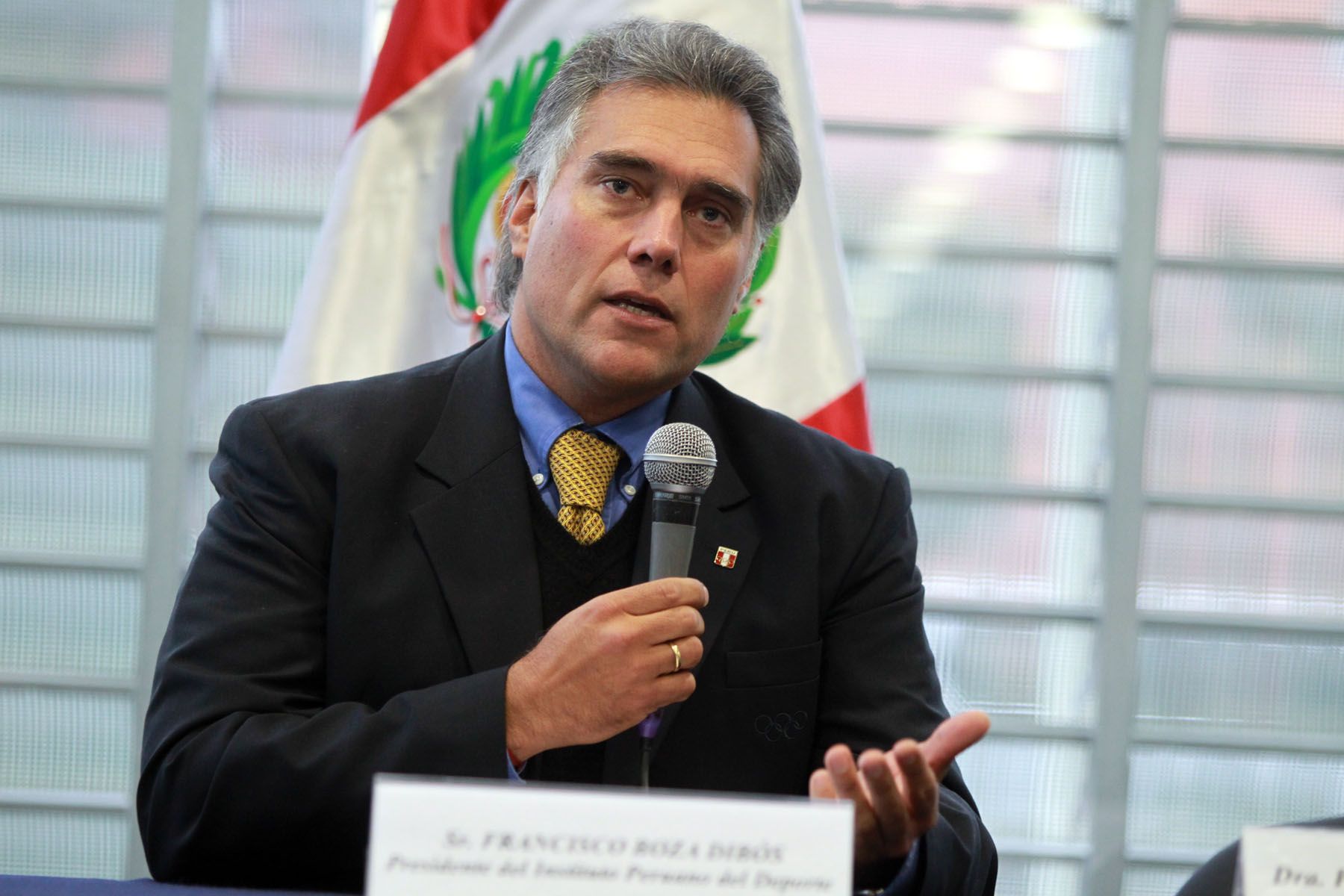 Presidente del Instituto Peruano del Deporte, Francisco Boza. Foto: ANDINA/Carlos Lezama