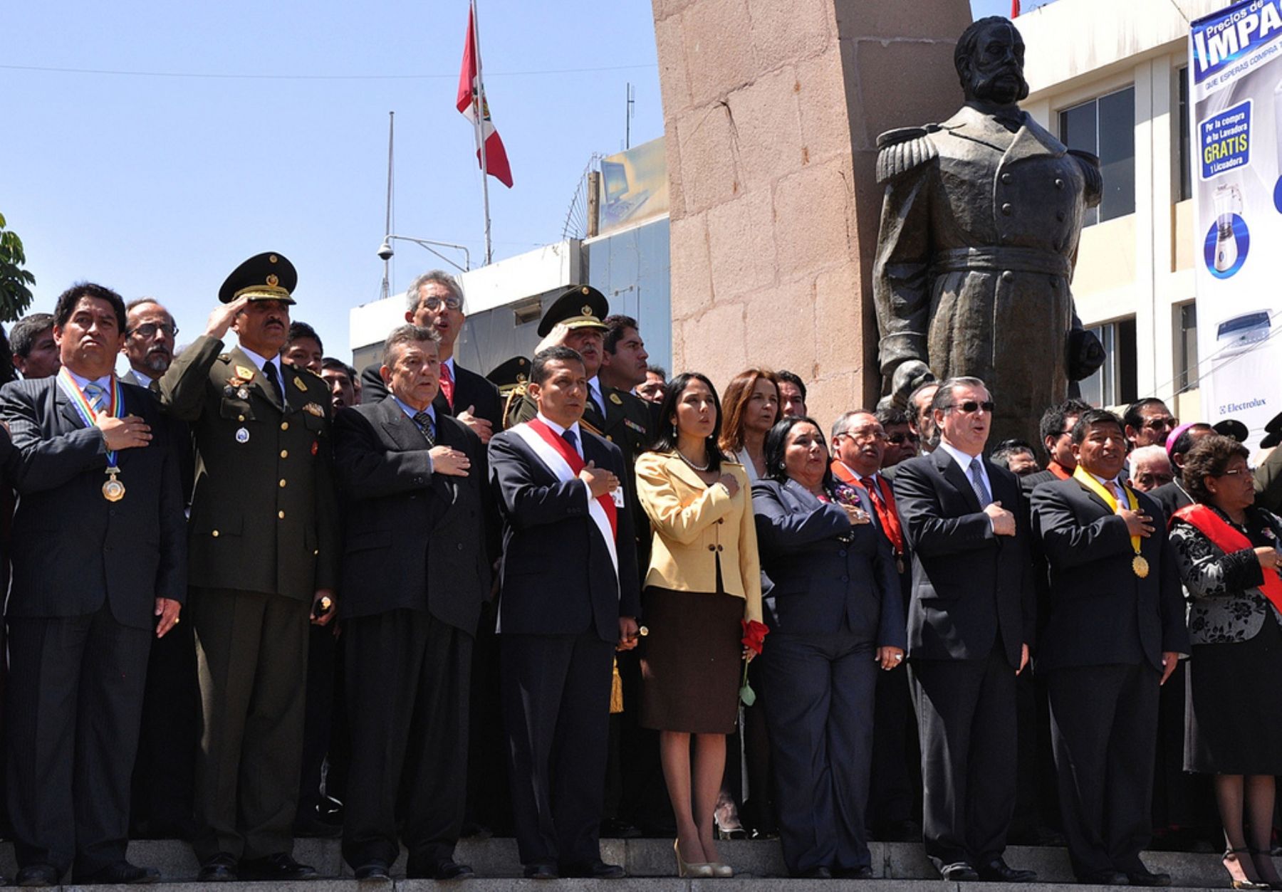 Presidente de la República, Ollanta Humala Tasso, encabeza celebraciones por el 82º aniversario de la reincorporación de la ciudad de Tacna al territorio nacional.Foto: ANDINA/ Presidencia de la República.