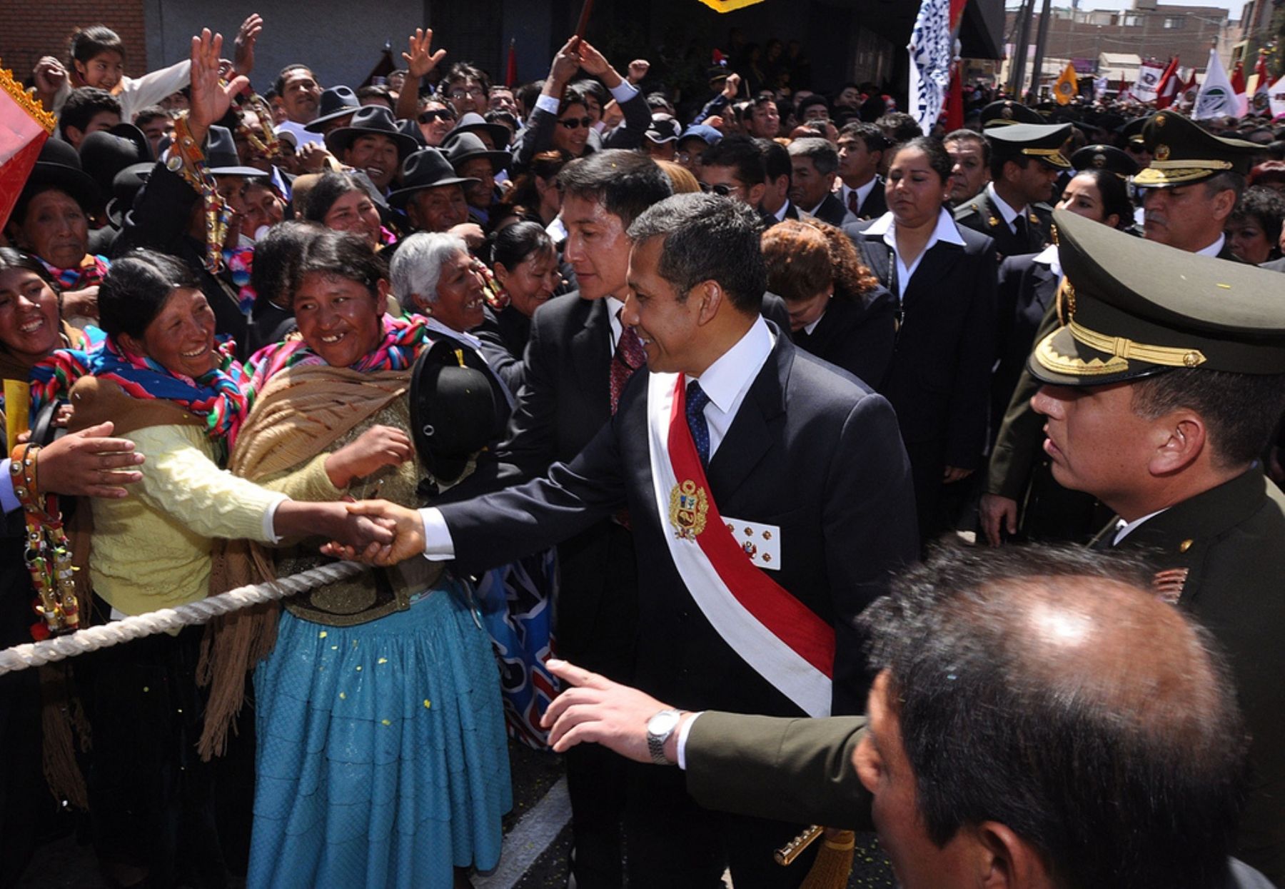 Presidente de la República, Ollanta Humala Tasso, encabeza celebraciones por el 82º aniversario de la reincorporación de la ciudad de Tacna al territorio nacional.Foto: ANDINA/ Presidencia de la República.