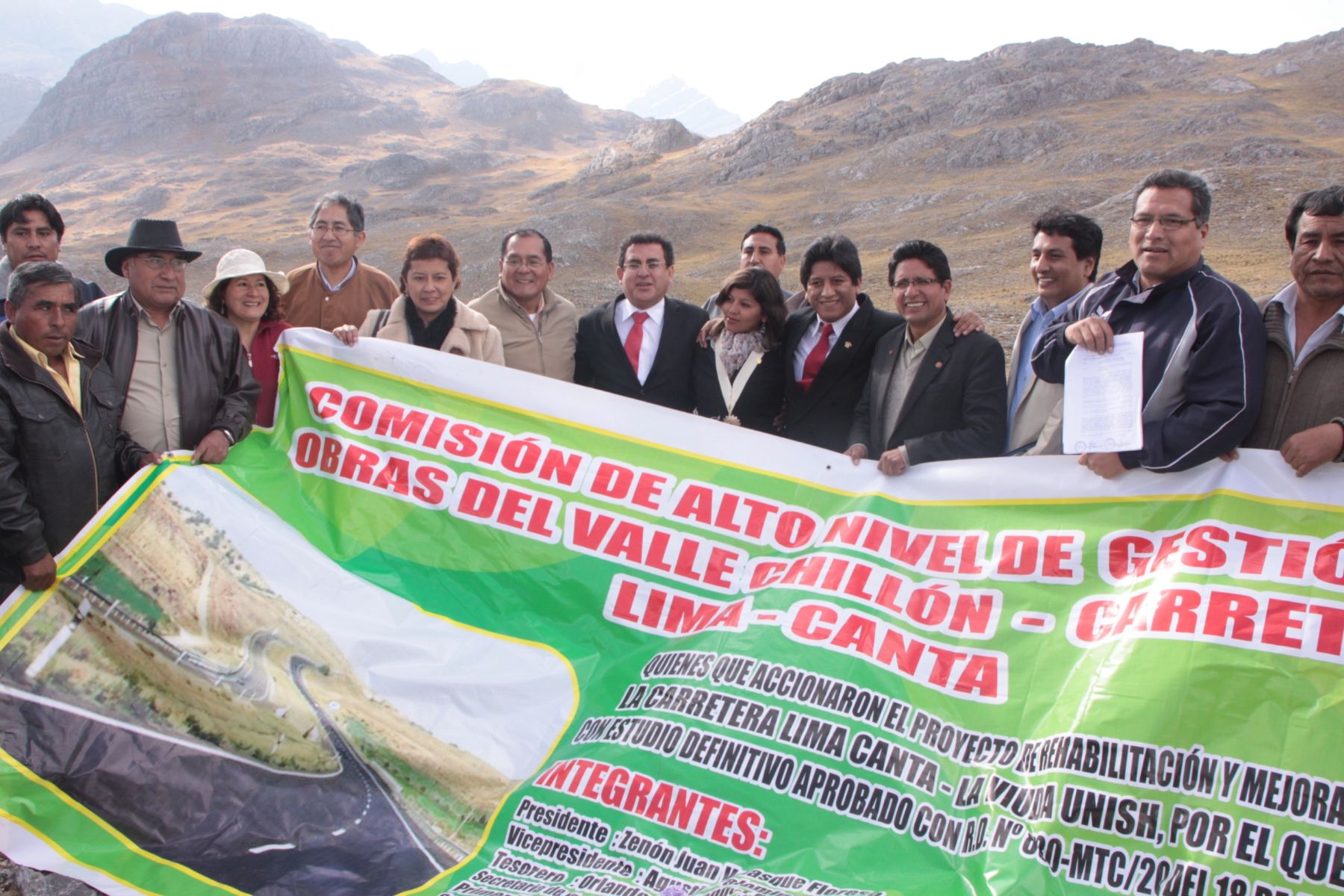 Autoridades regionales y locales del centro del país impulsarán asfaltado de vía Lima-Canta–Huayllay, alternativa a la carretera Central. Foto: Gobierno Regional de Pasco.