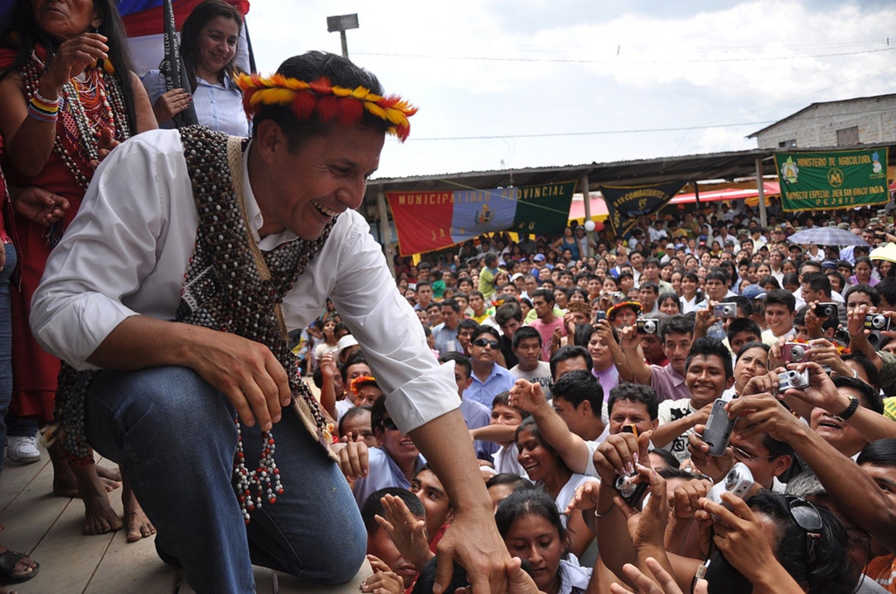 Presidente de la República, Ollanta Humala, promulgó esta mañana en Bagua Ley de Consulta Previa para pueblos indígenas .
Foto: ANDINA / Presidencia de la República.