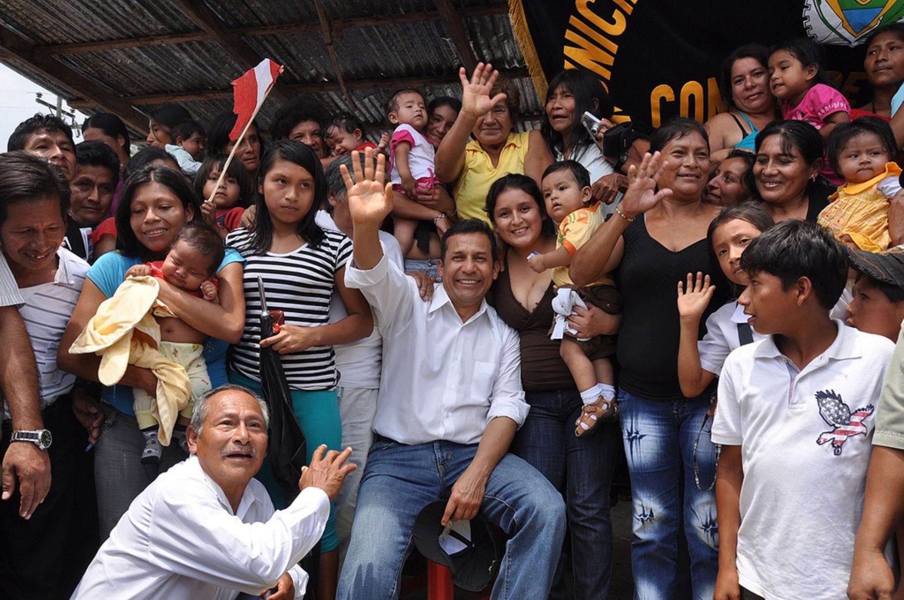 Presidente de la República, Ollanta Humala, promulgó esta mañana en Bagua Ley de Consulta Previa para pueblos indígenas . Foto: ANDINA / Presidencia de la República.