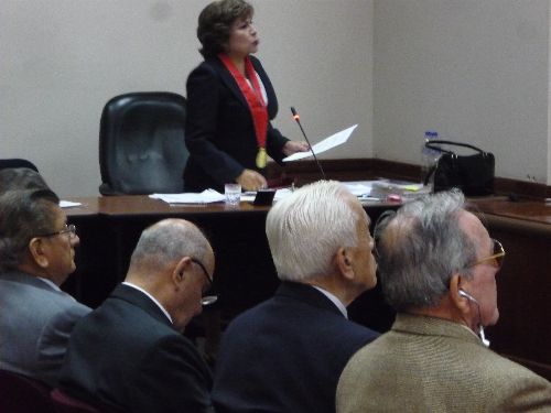 La titular de la Segunda Fiscalía Superior Penal, Luz Carmen Ibañez Carranza, pidió 30 años de prisión para los 7 militares involucrados en los delitos de tortura y desaparición ocurrida en 1983, en el cuartel Los Cabitos, Ayacucho. Foto: ANDINA/Difusión.