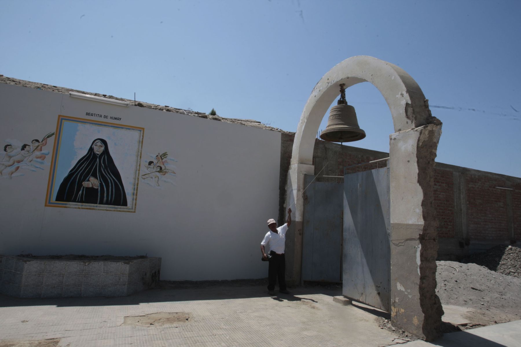 Templo San Pedro, lugar donde se encuentra la tumba de la Beata de Humay. 
Foto:ANDINA/Jack Ramón