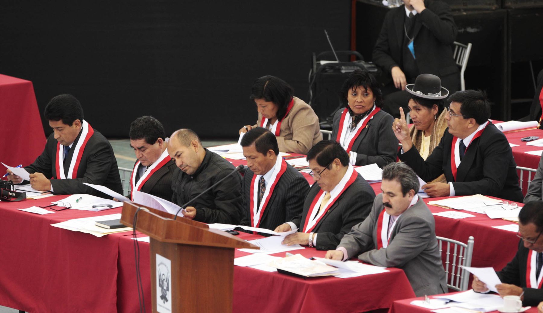 Los legisladores de Gana Perú respaldan el servicio militar. Foto: ANDINA/Jack Ramón.