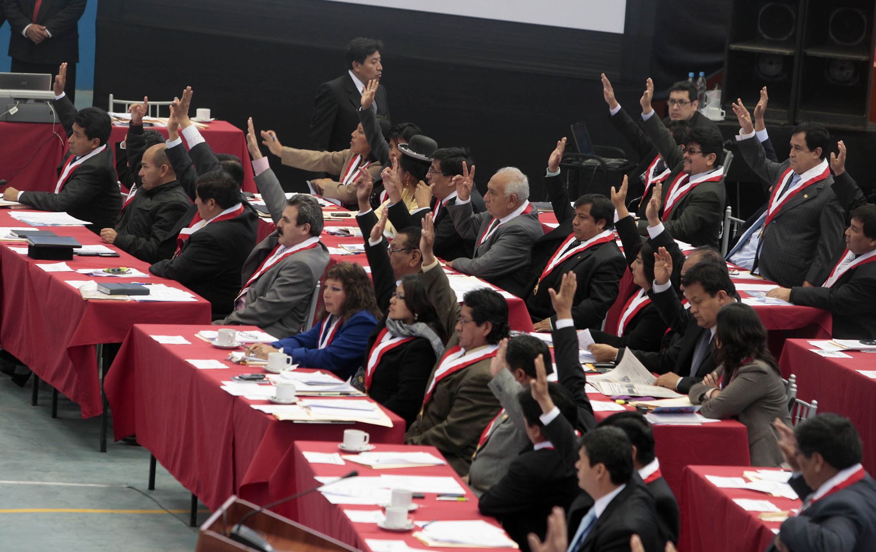 Aprobación de ley para creación e implementación de la Universidad Nacional Tecnólogica de Chincha en el  Pleno del Congreso  descentralizado, en Ica.
Foto: ANDINA/Jack Ramón
