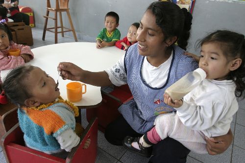 Alimentación escolar.Foto:  ANDINA/archivo.