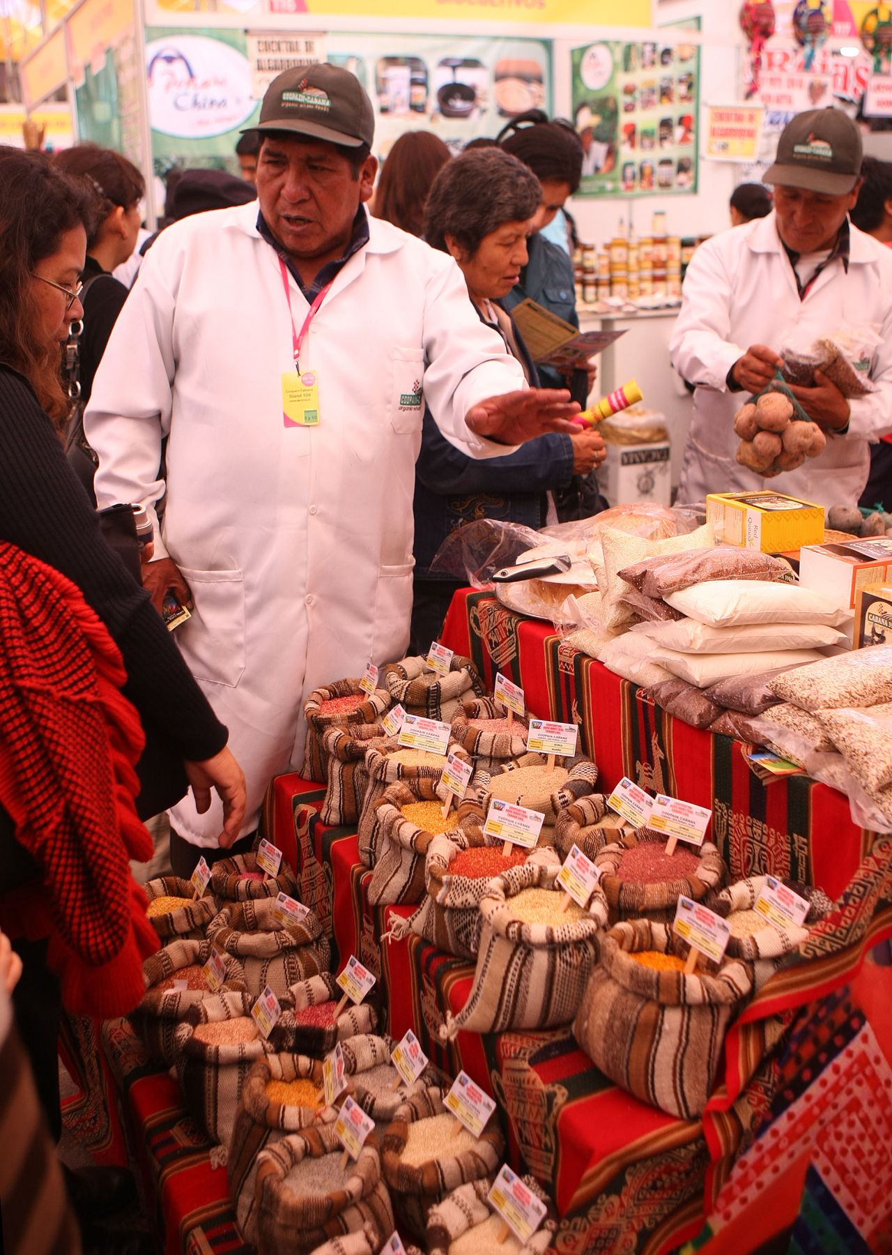 Quinua de 25 tipos y colores procedentes del departamento de Puno es sensación en la feria Gastronómica Mistura. 
Foto: ANDINA/Vidal Tarqui
