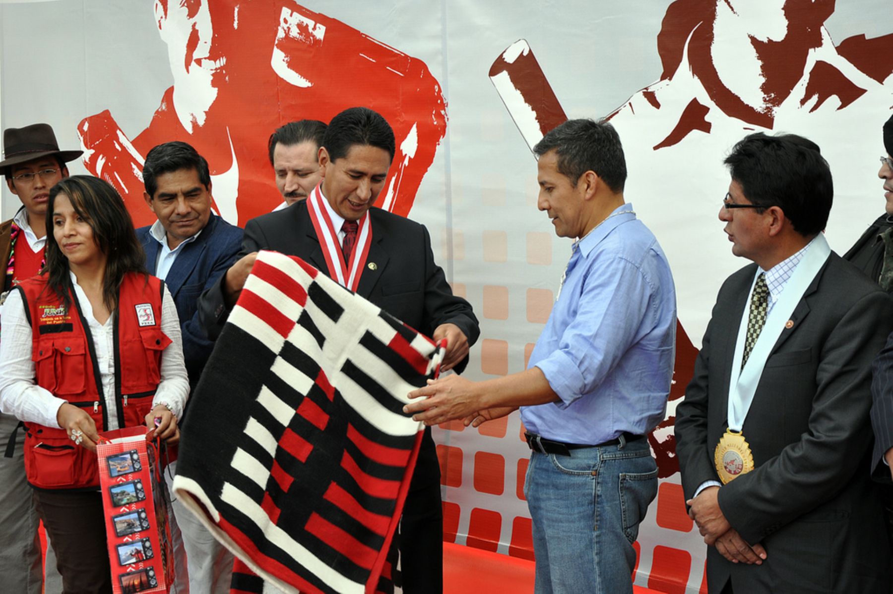 Presidente de la República, Ollanta Humala, durante el lanzamiento del programa “Jóvenes a la Obra” en la región Junín.  
Foto: ANDINA/Prensa Presidencia.
