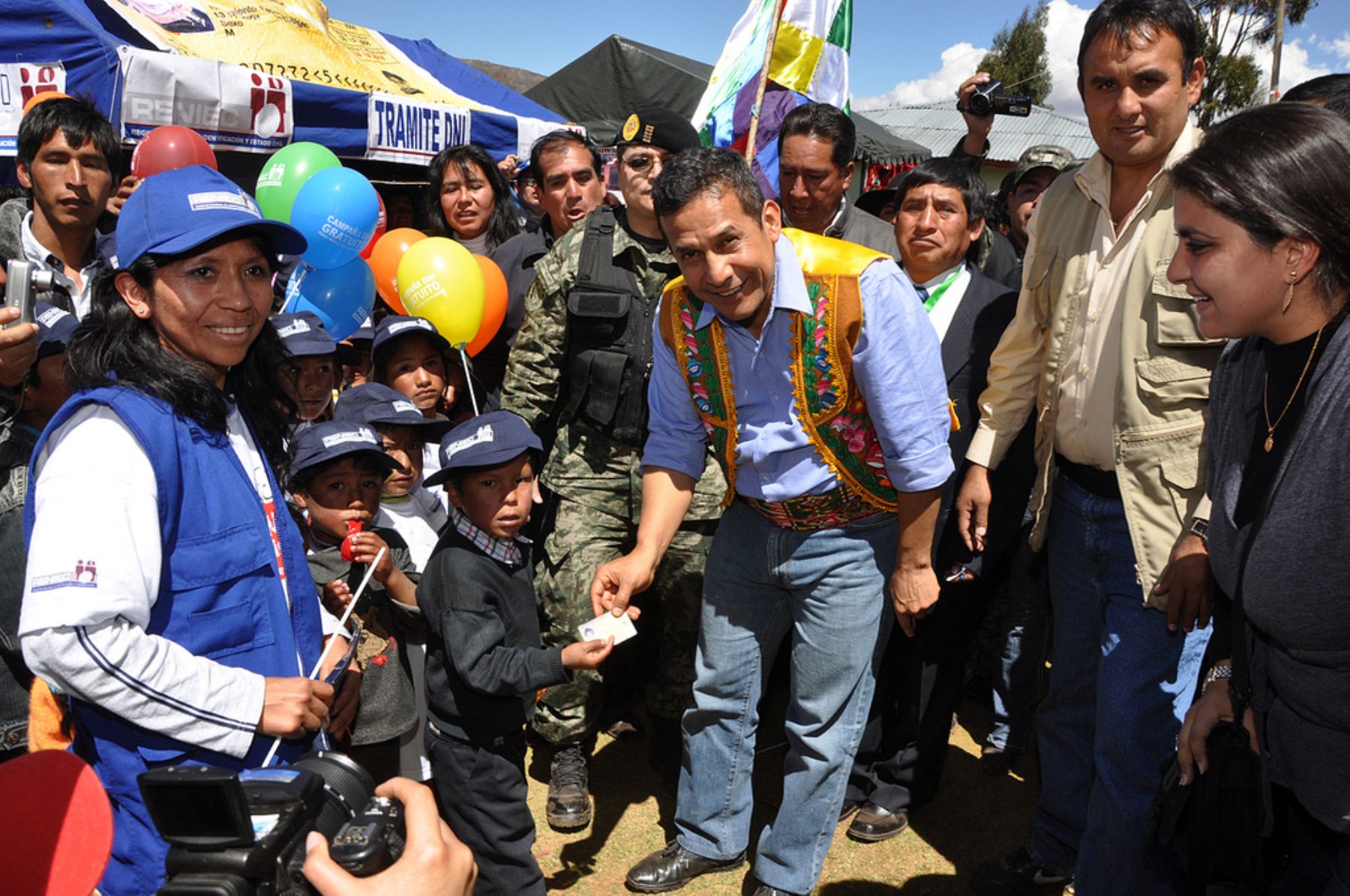 Presidente de la República, Ollanta Humala, encabeza acciones cívicas en dos distritos del departamento de Junín. Foto: ANDINA / Prensa Presidencia