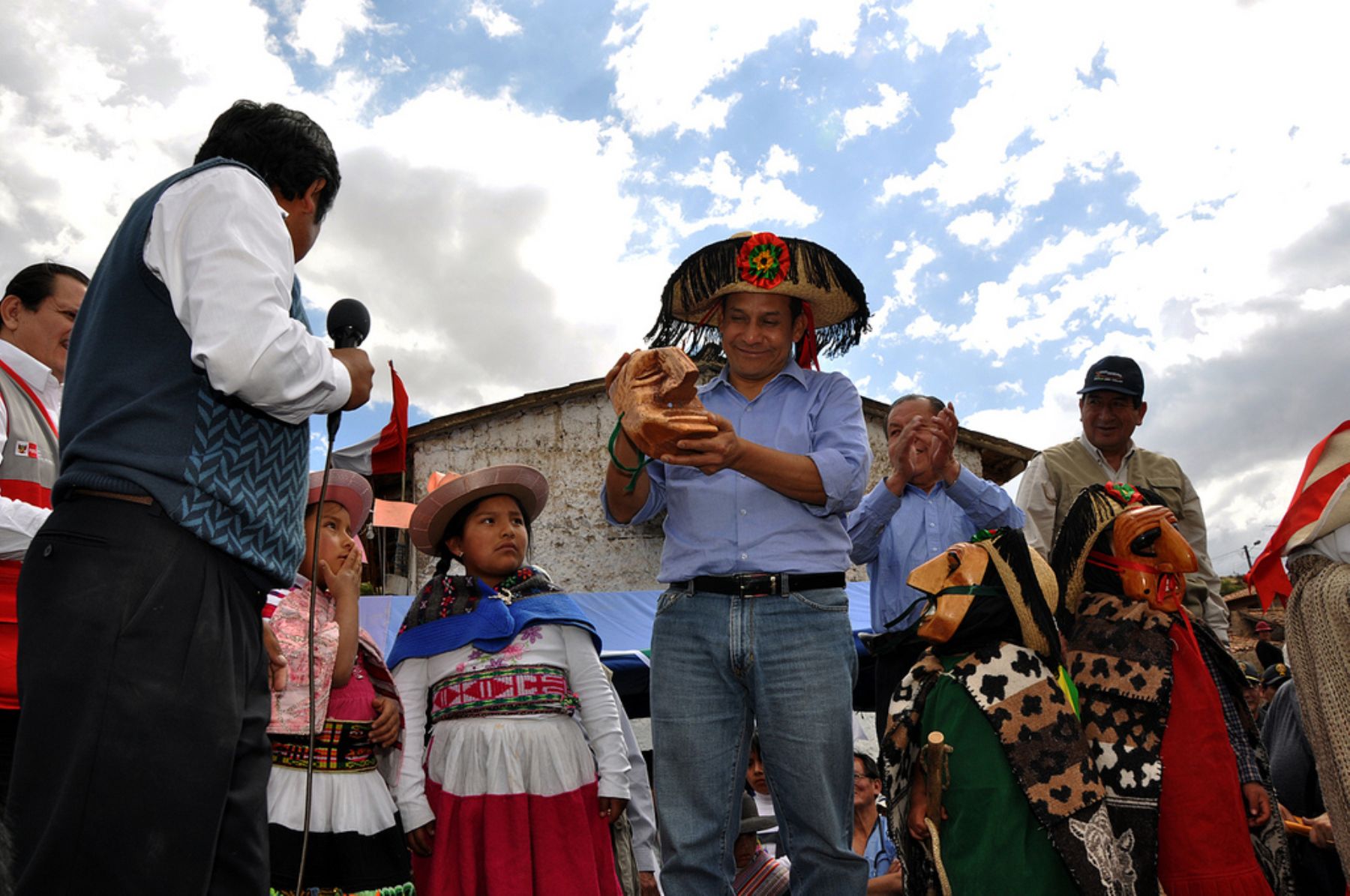Presidente de la República, Ollanta Humala, encabeza acciones cívicas en dos distritos del departamento de Junín. Foto: ANDINA / Prensa Presidencia
