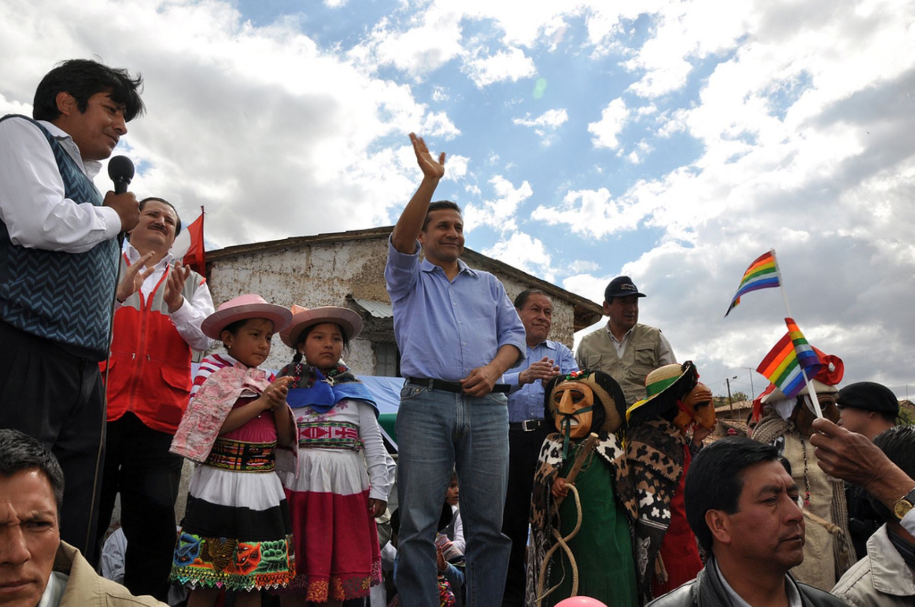 Presidente de la República, Ollanta Humala, encabeza acciones cívicas en dos distritos del departamento de Junín. Foto: ANDINA / Prensa Presidencia