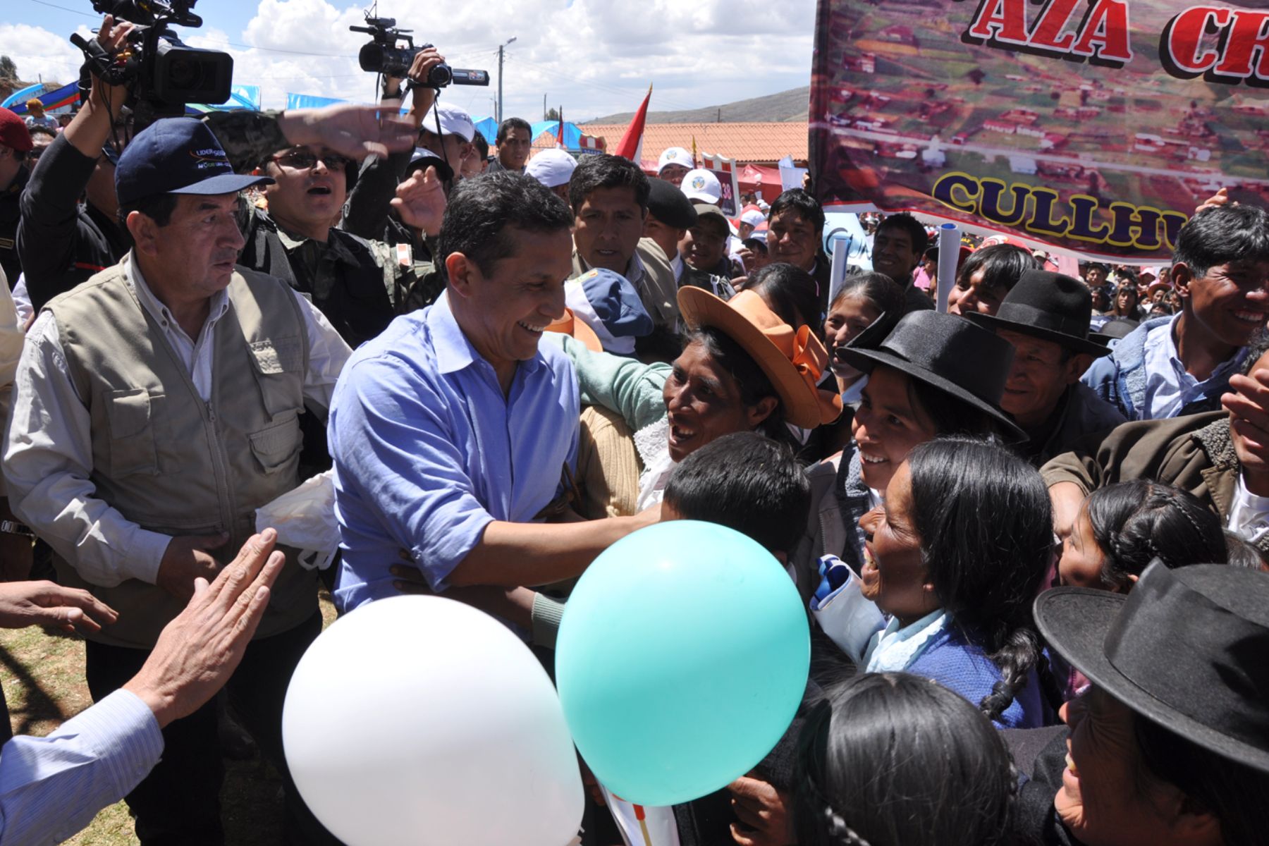 Presidente de la República, Ollanta Humala, encabeza acciones cívicas en dos distritos del departamento de Junín. Foto: ANDINA / Prensa Presidencia