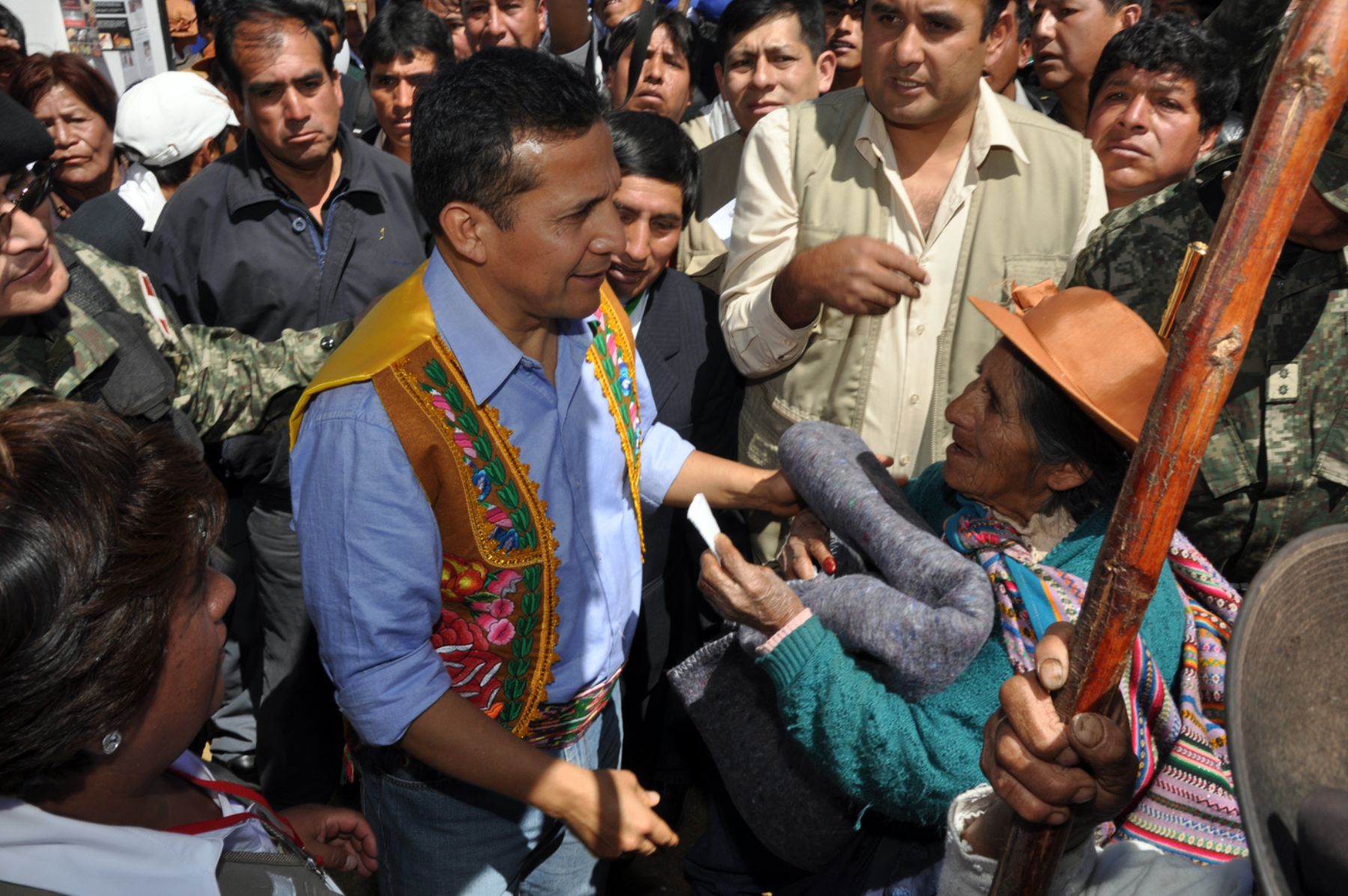 Presidente de la República, Ollanta Humala, encabeza acciones cívicas en dos distritos del departamento de Junín. Foto: ANDINA / Prensa Presidencia