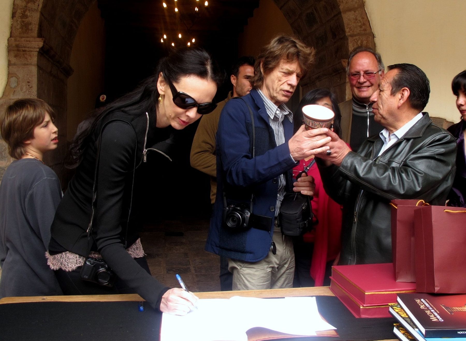 Mick Jagger fue condecorado en Casa Concha de Cusco. Foto: ANDINA/Percy Hurtado.