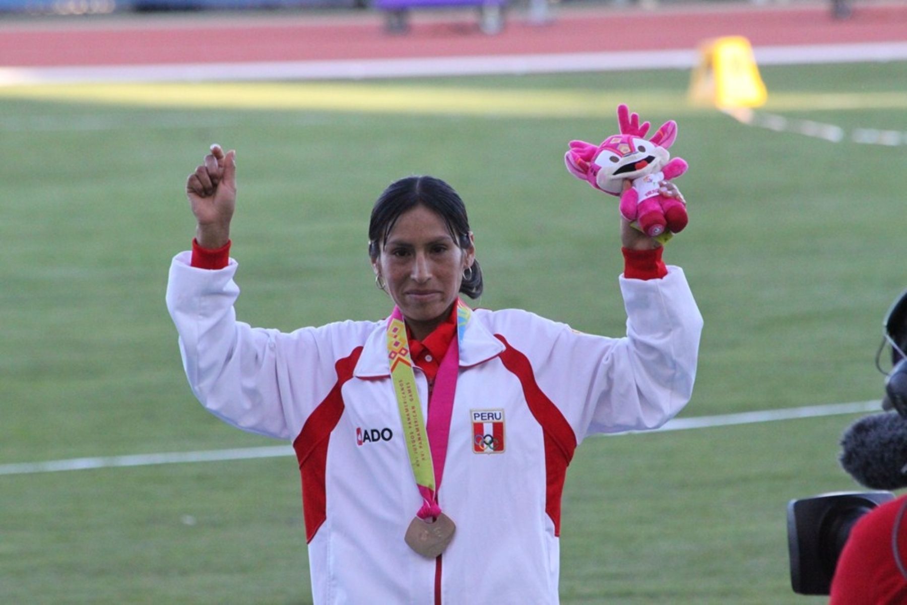 Gladys Tejeda, medallista de bronce en Panamericanos 2011. ANDINA / Difusión.