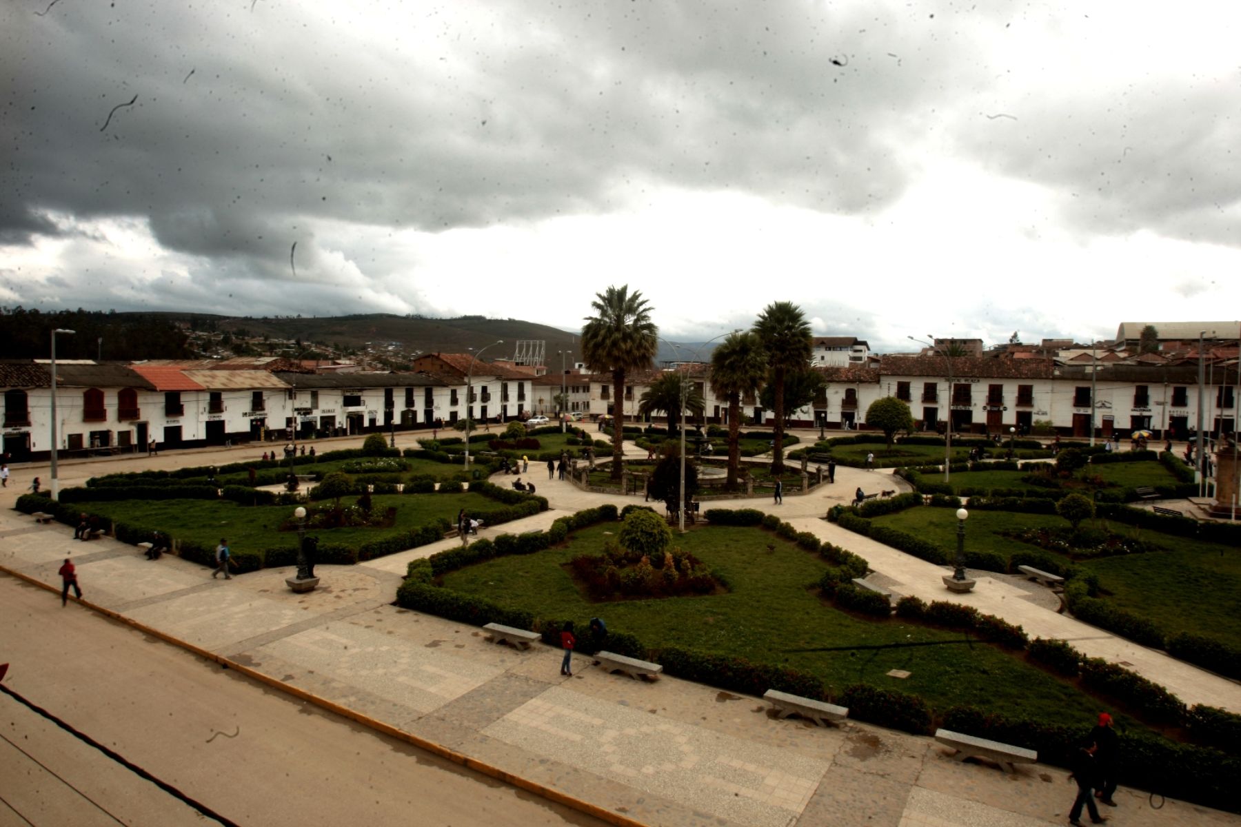 Plaza de Armas de la ciudad de Chachapoyas, capital de la región Amazonas. ANDINA/Juan Carlos Guzmán
