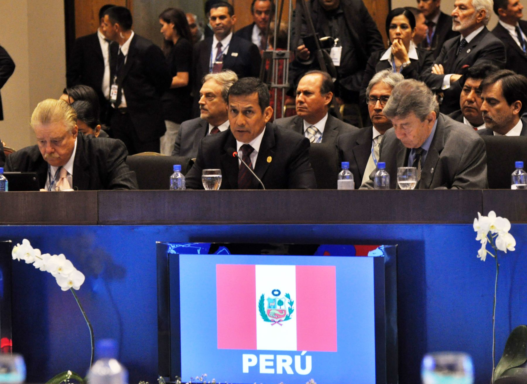 Intervención del jefe de Estado Ollanta Humala en la XXI Cumbre Iberoamericana en Asunción, Paraguay.Foto: ANDINA/Prensa Presidencia