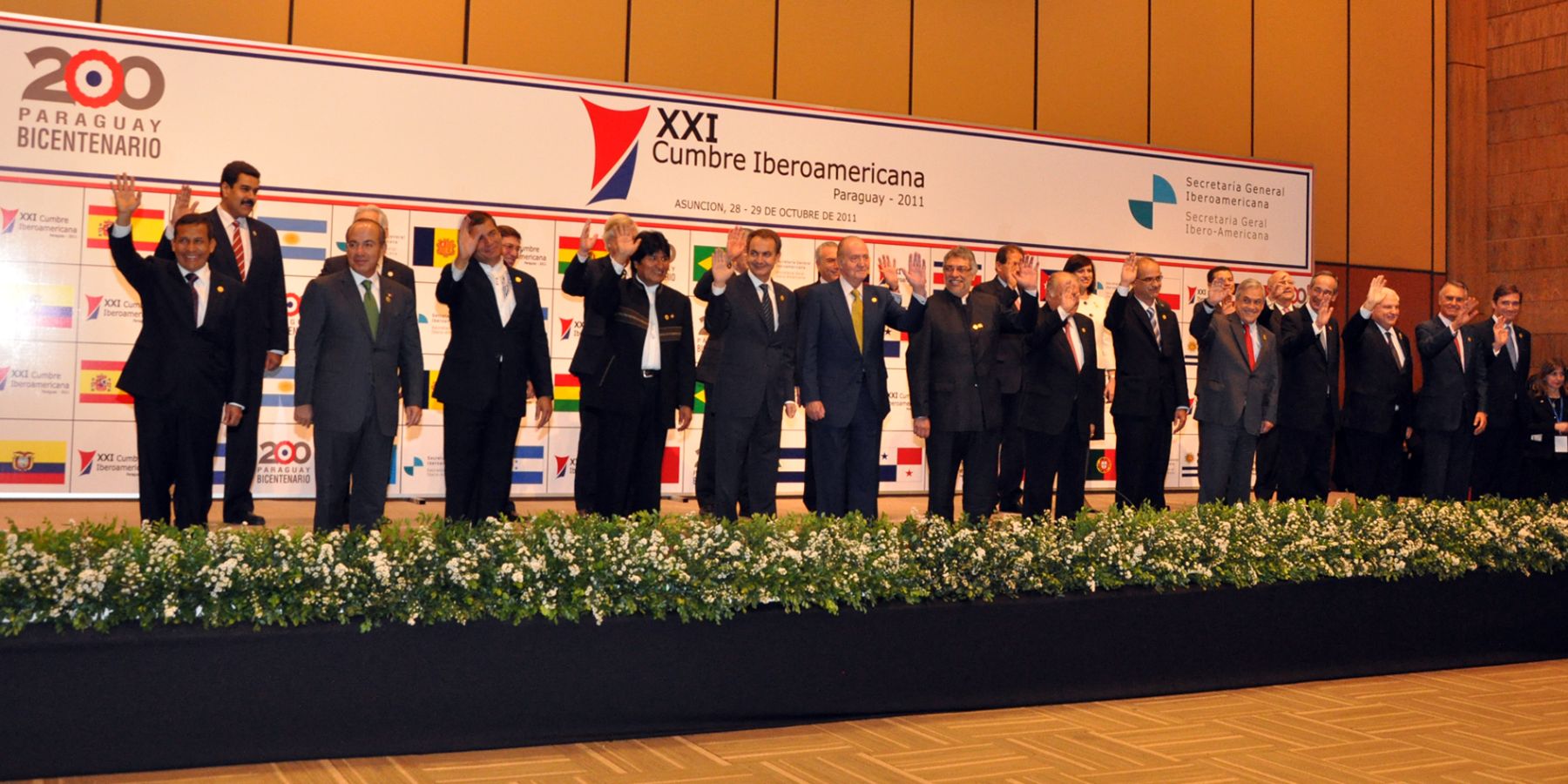 Fotografía Oficial de la XXI Cumbre Iberoamericana de Jefas y Jefes de Estado y de Gobierno.Foto:ANDINA/Prensa Presidencia
