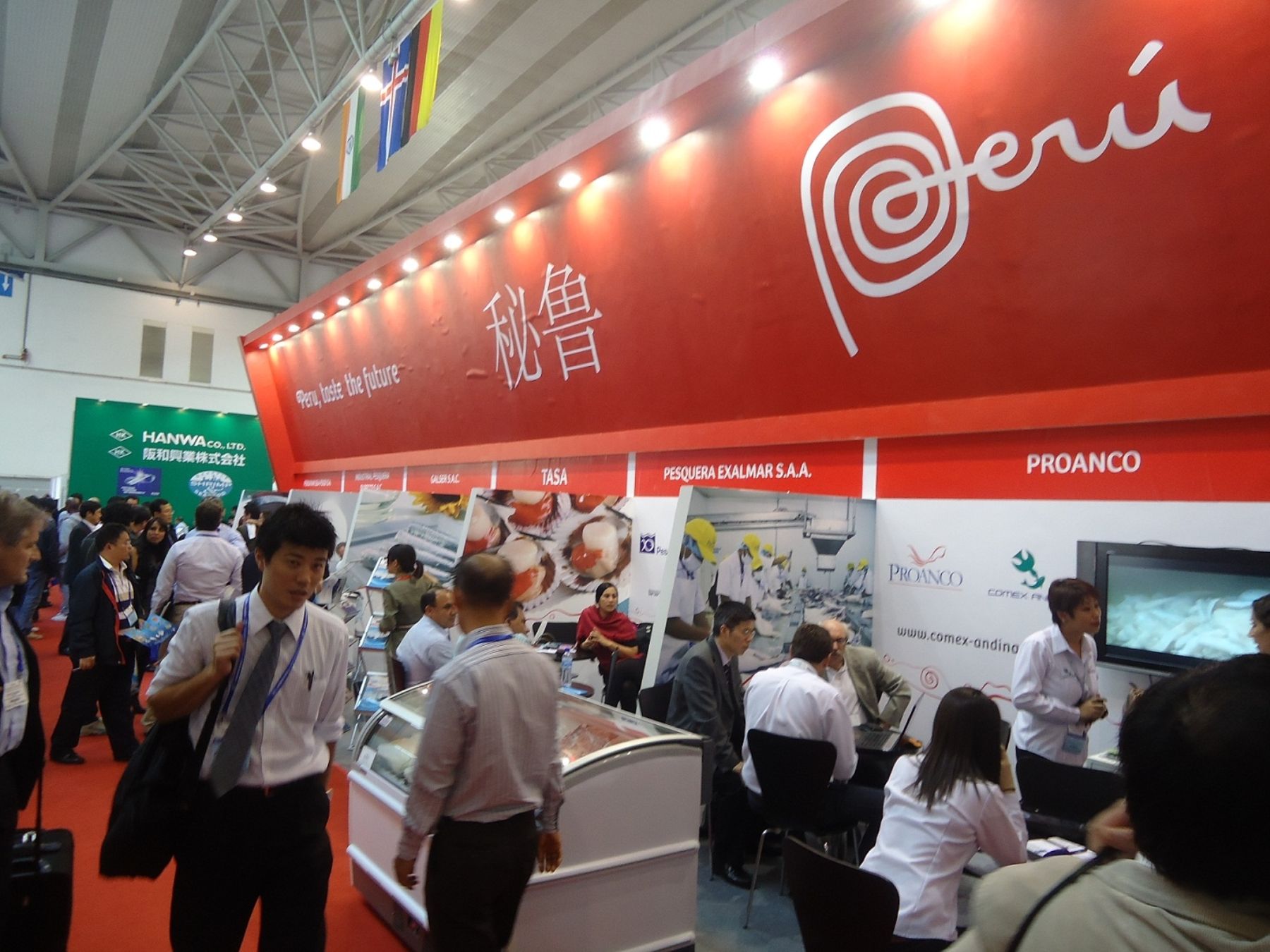 Peruvian stands at China Fisheries & Seafood Expo in Qingdao